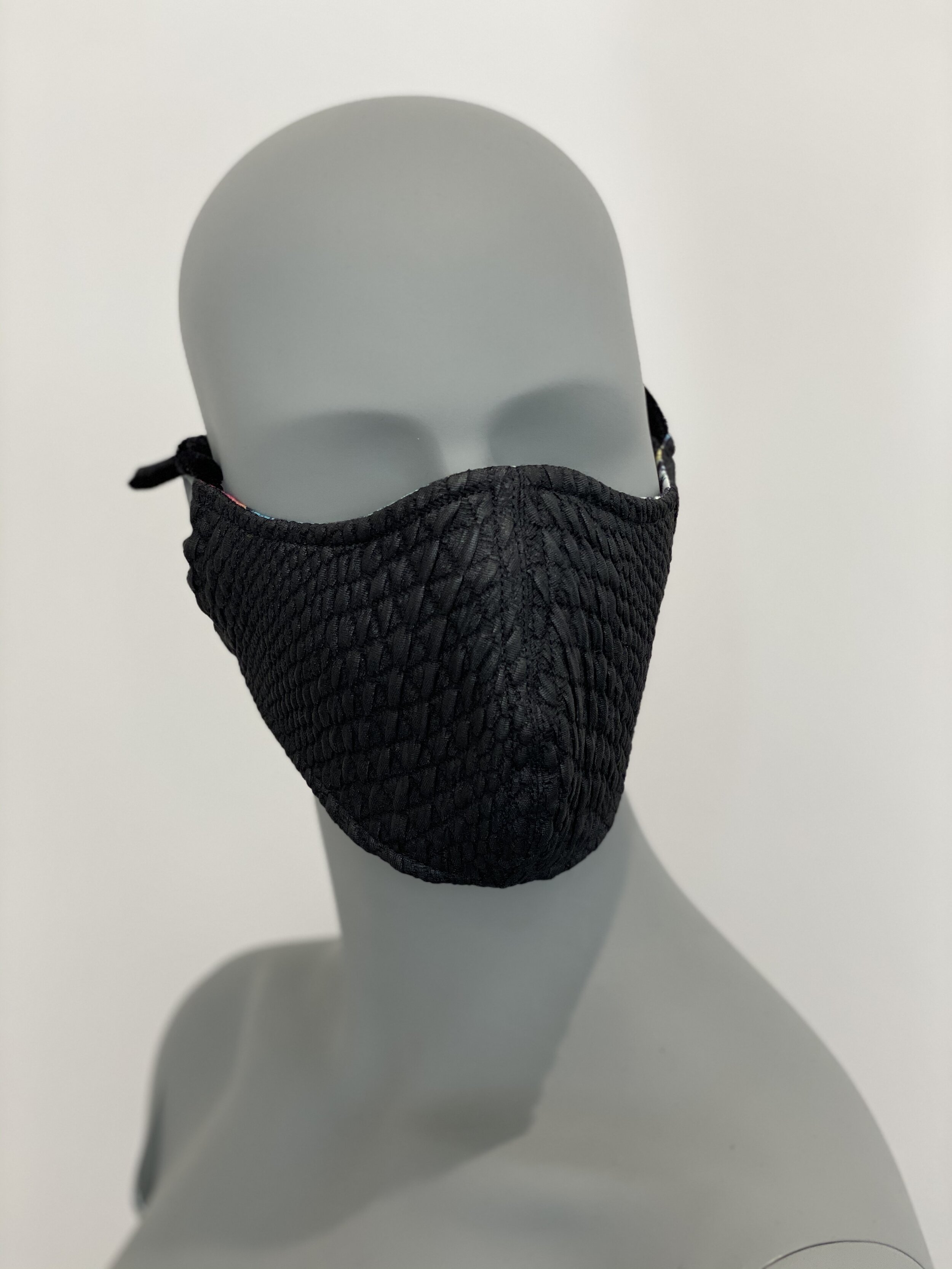 Black Embossed Skin Safety Mask - DEO
