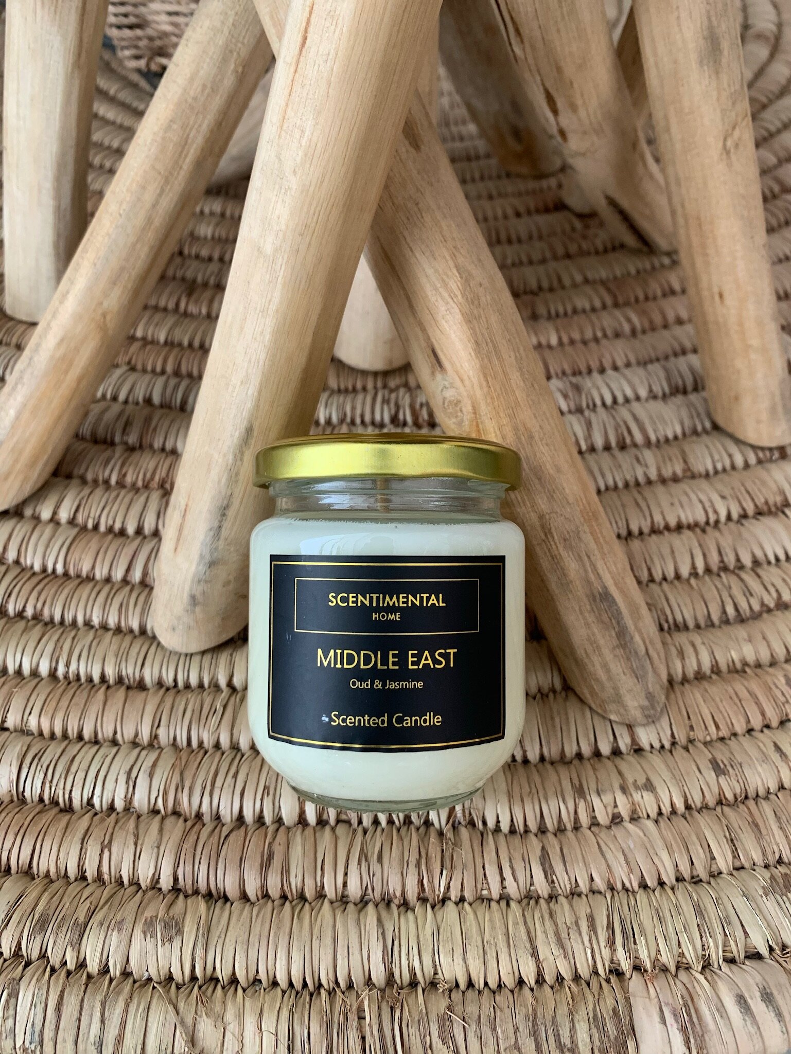 Middle East (Oud &amp; Jasmine) Scented Candle - Scentimental