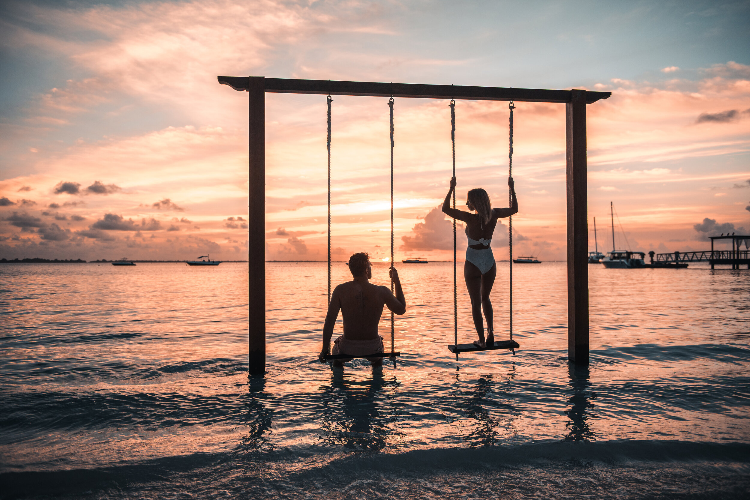 Shangri-la hotel photoshoot in Maldives