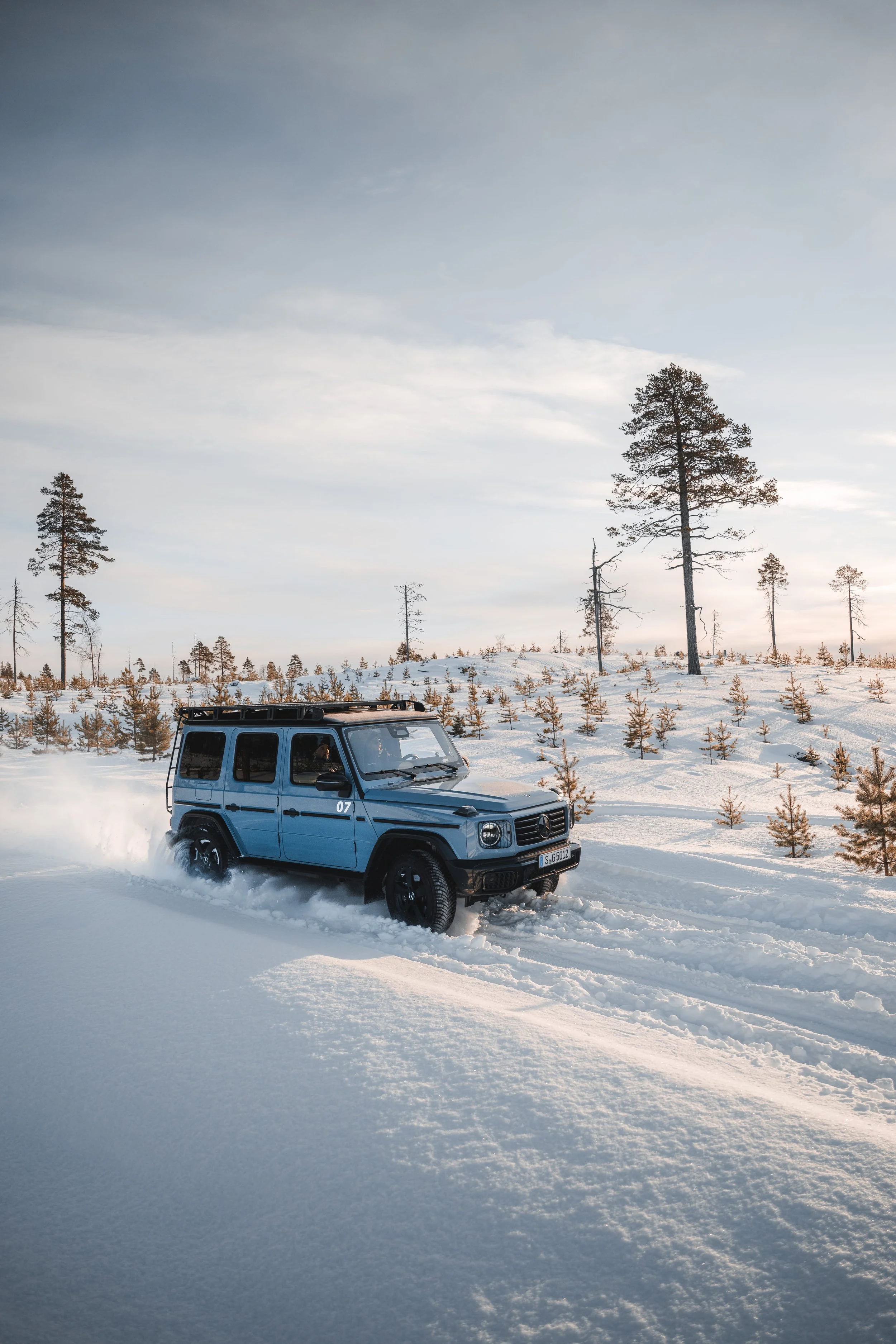 Photographing for Mercedes - Sweden G wagon expedition 