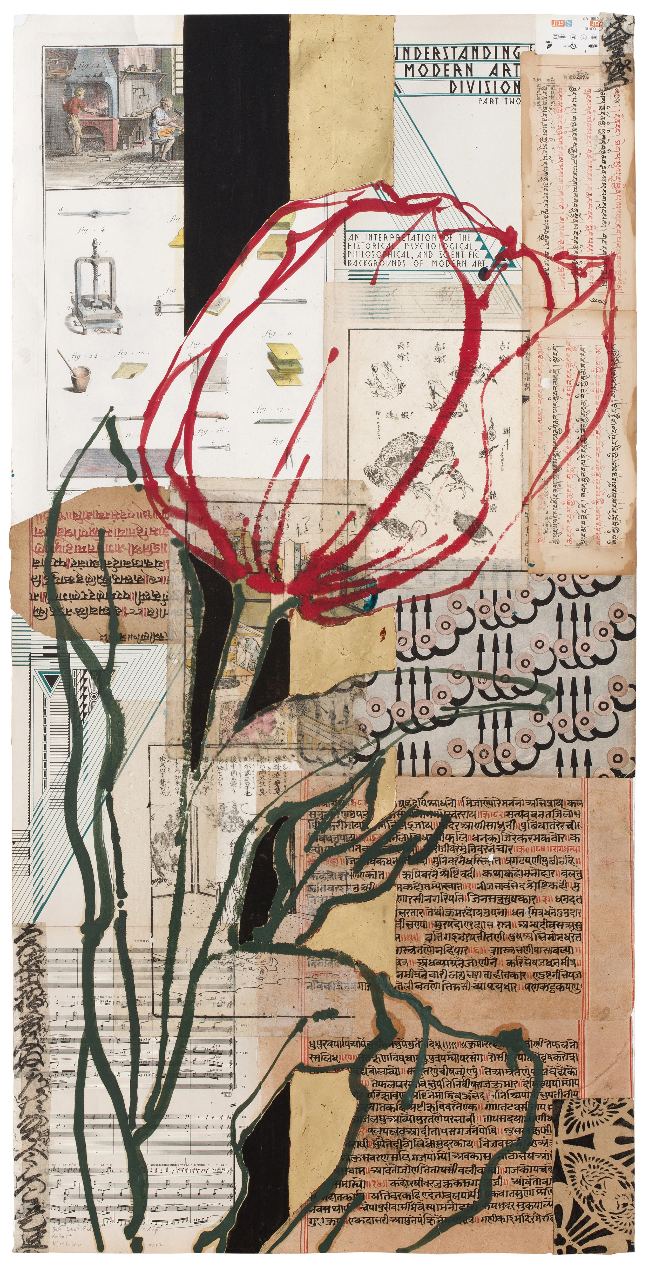 Gold Leaf Red Tulip, 2012