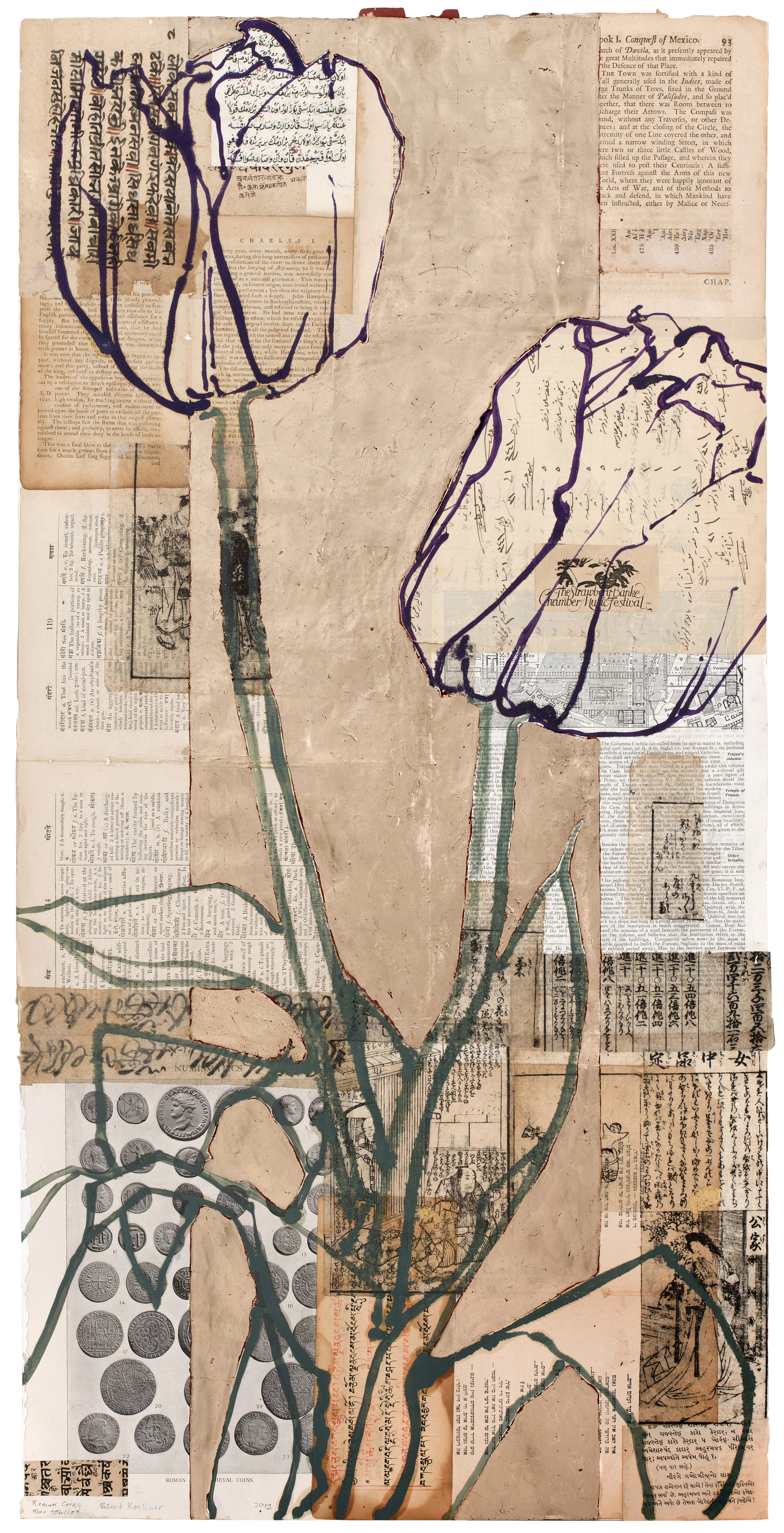 Roman Coins Two Tulips, 2012
