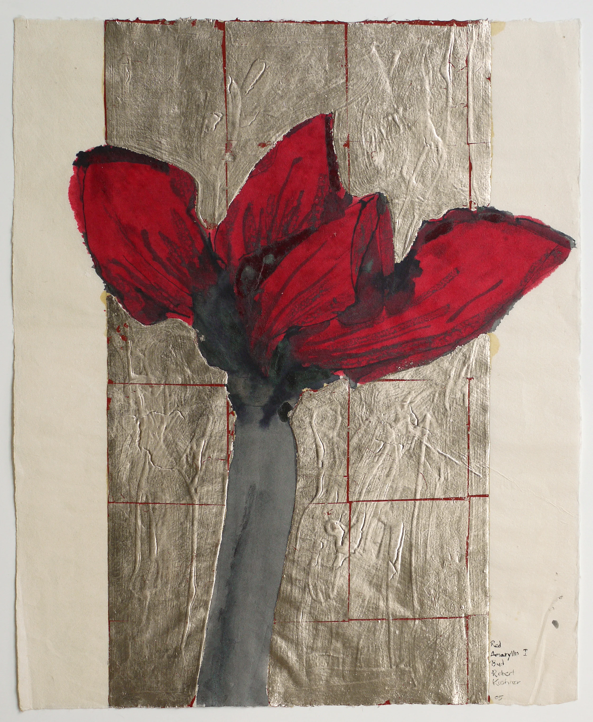 Red Amaryllis I Bud, 2005