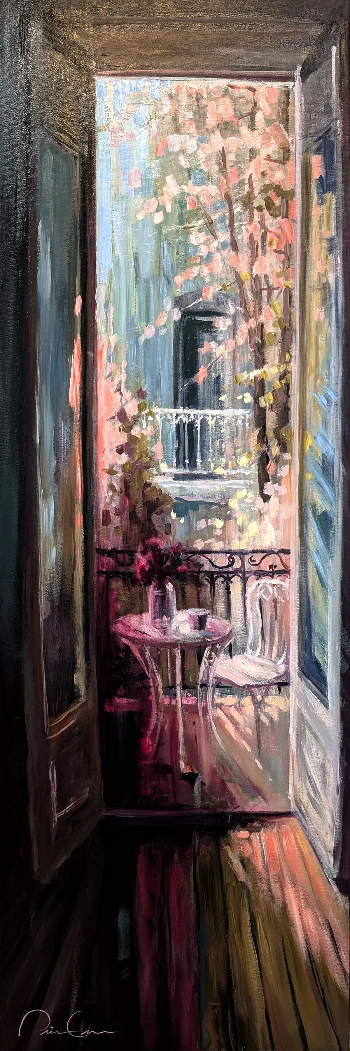 Untitled  48x16  oil on canvas  Pierre Giroux e-mail.jpg