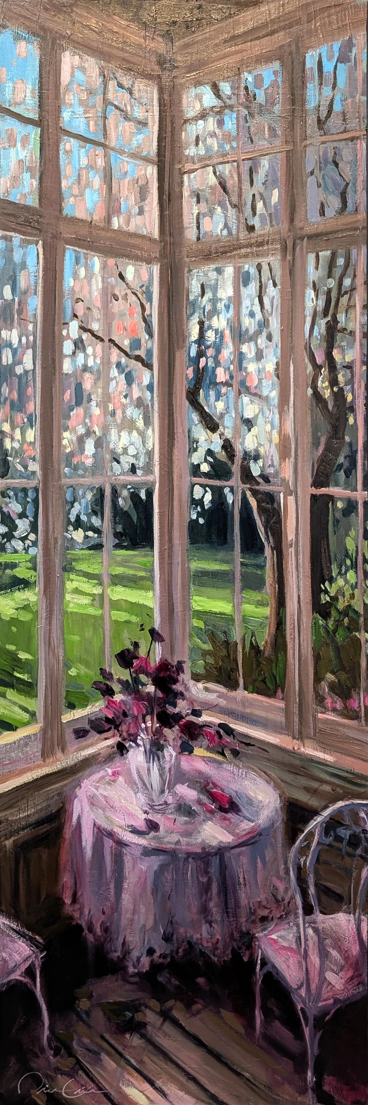Warmth in Solitude 48x16 oil on canvas Pierre Giroux e-mail.jpg