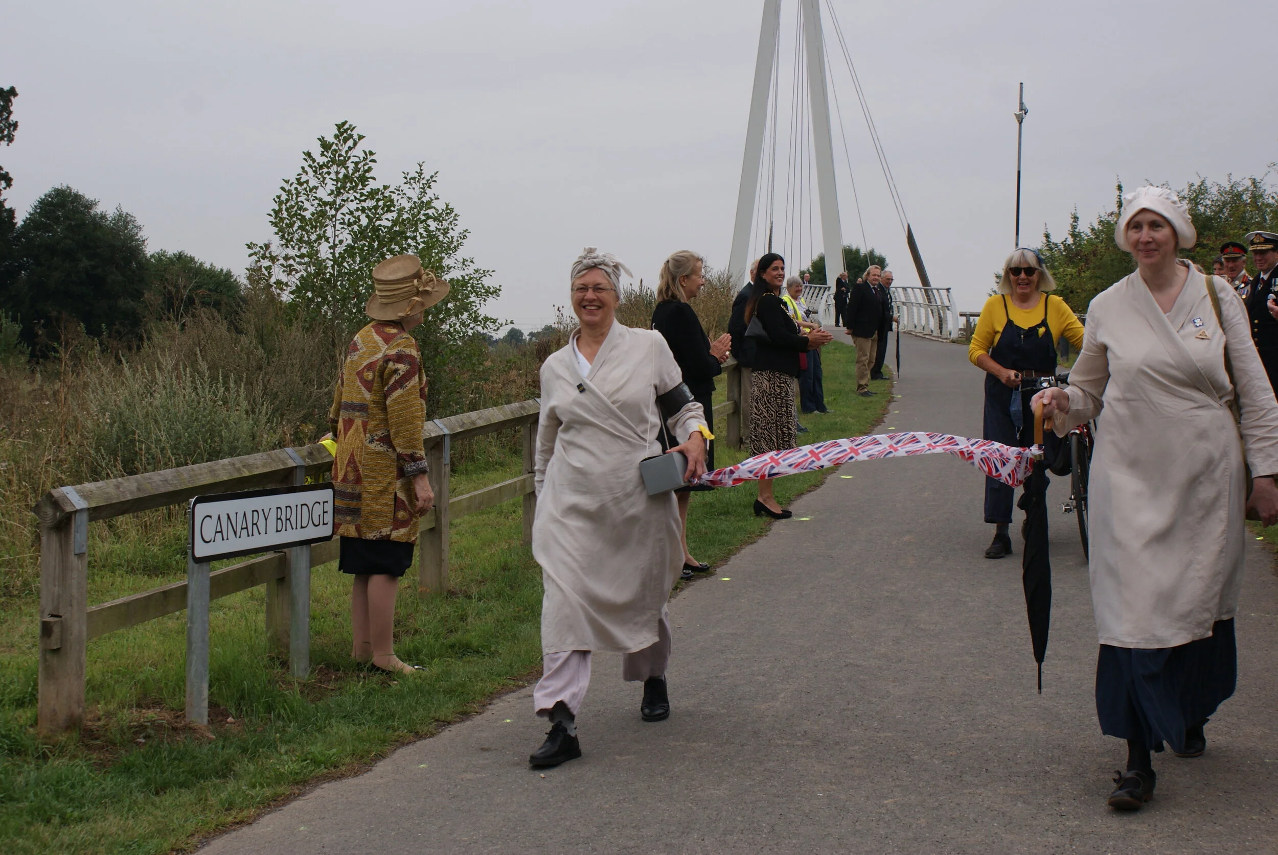 Hereford's Canary Bridge is officially named to mark VJ Day