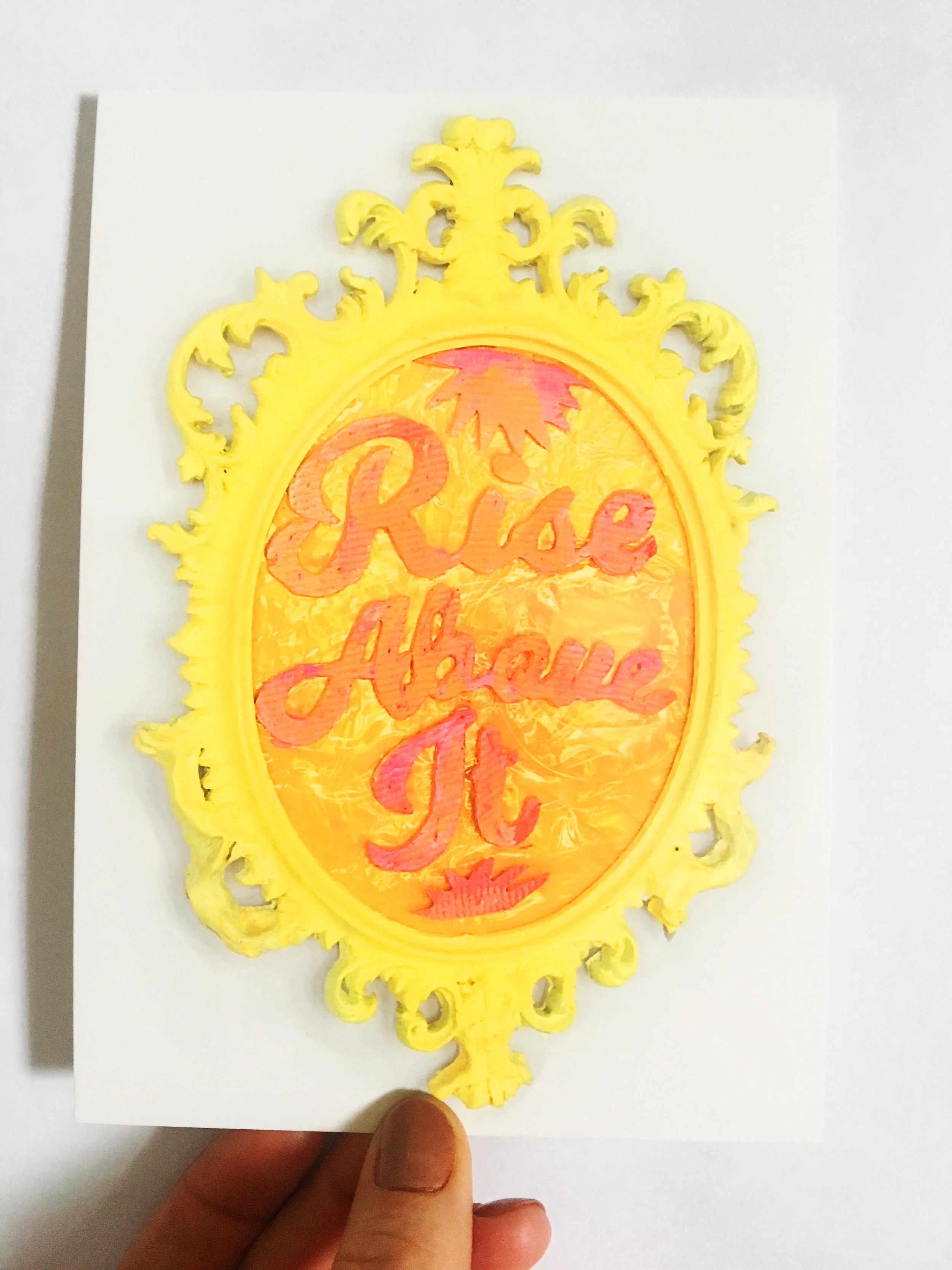 Rise Above It 4x6 card