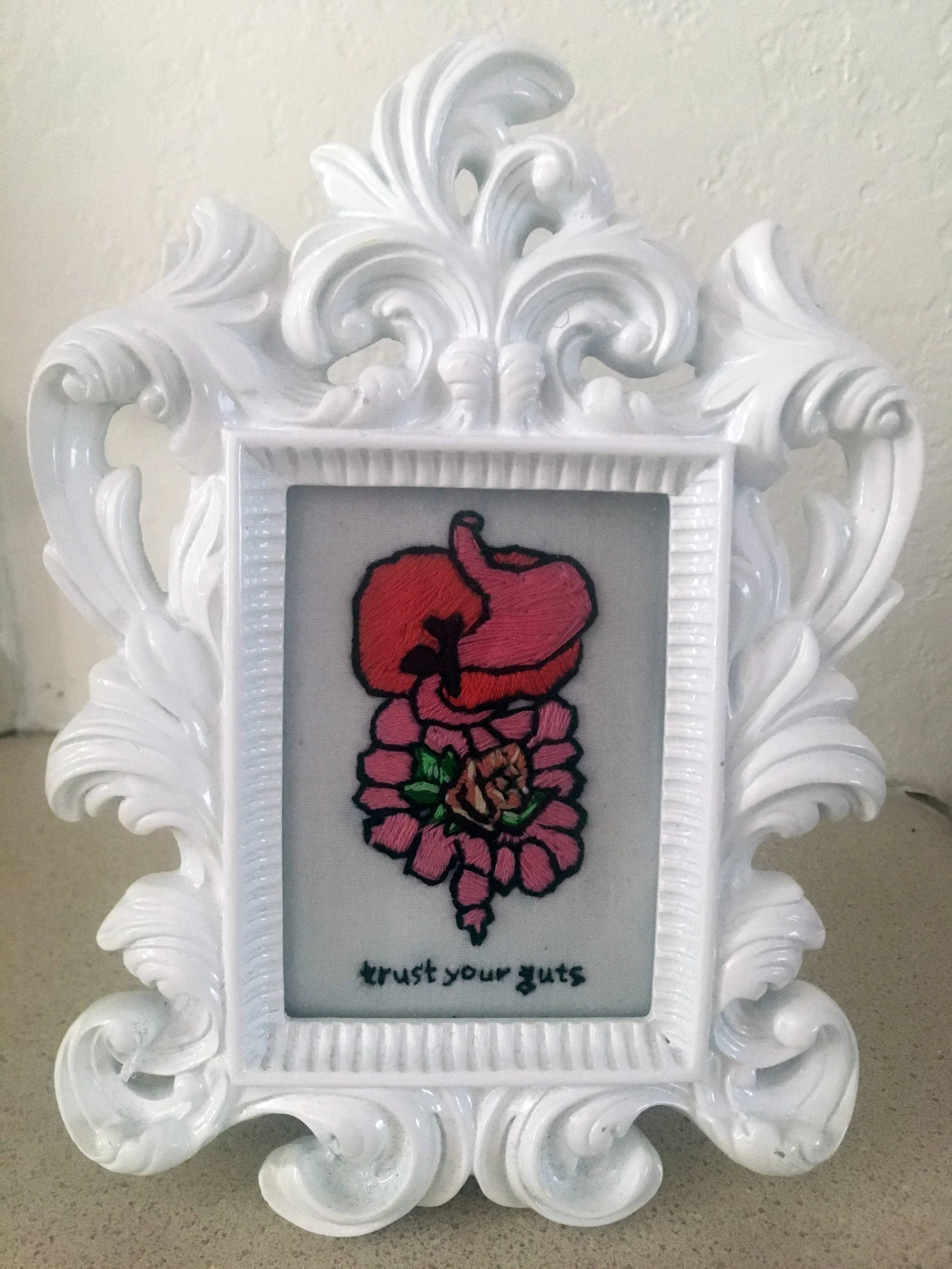 Tinily stitched Trust Your Guts - CUSTOM ORDER