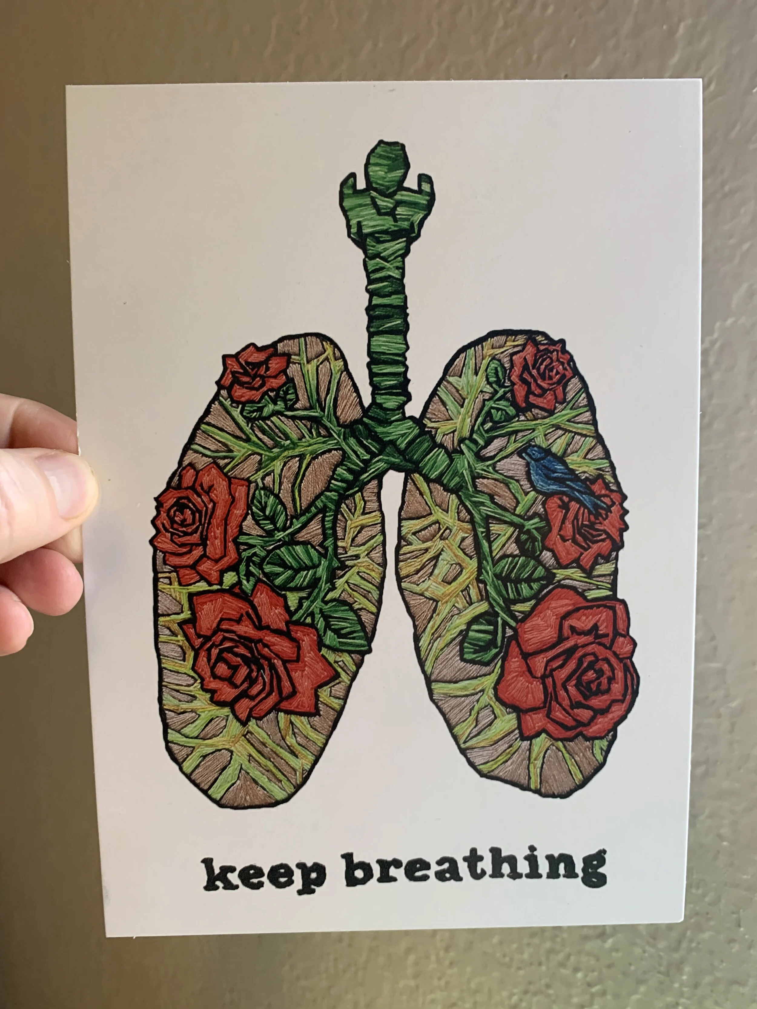Keep Breathing Card