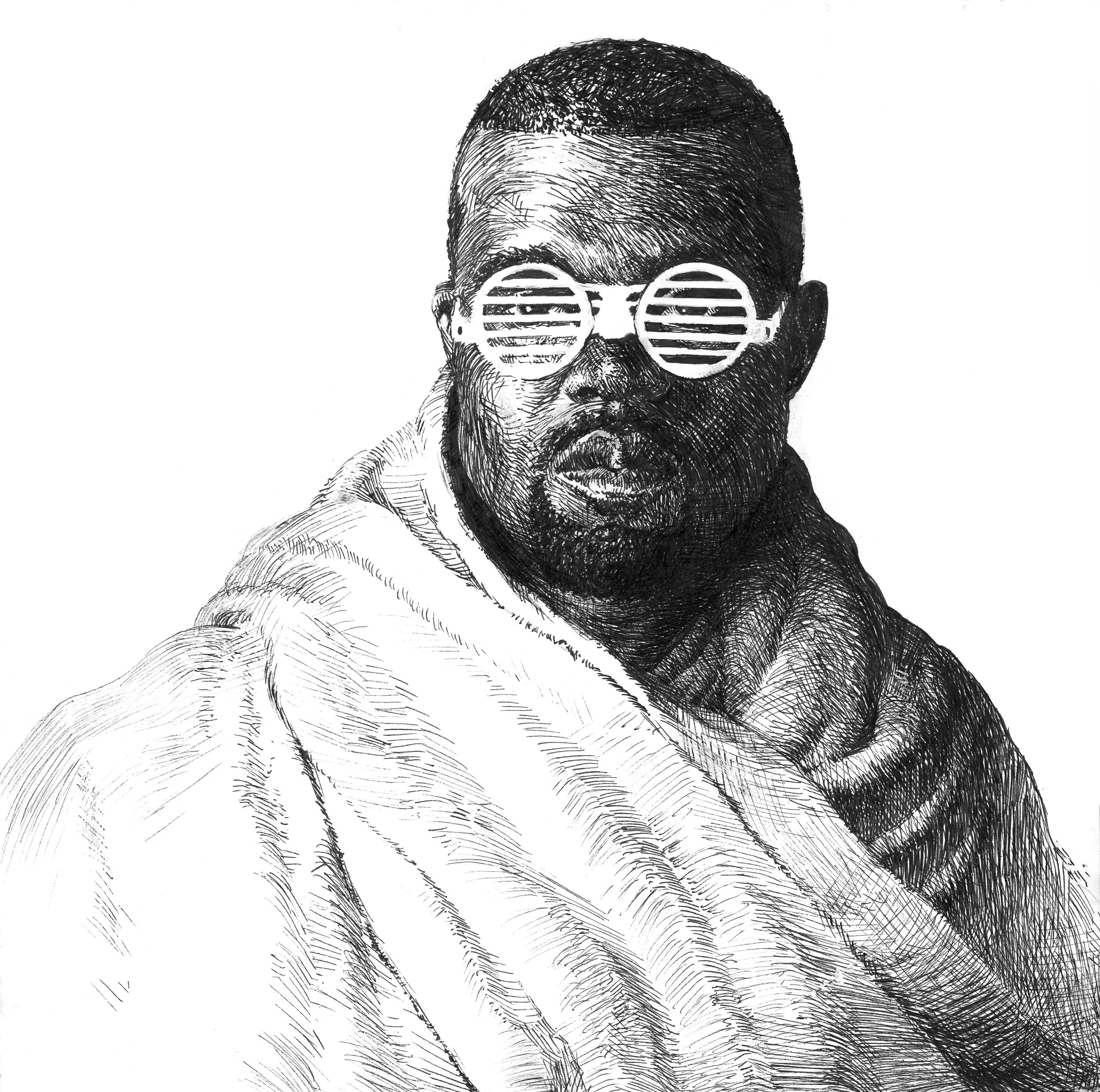 Mock album cover for Kanye West's "Yandhi"