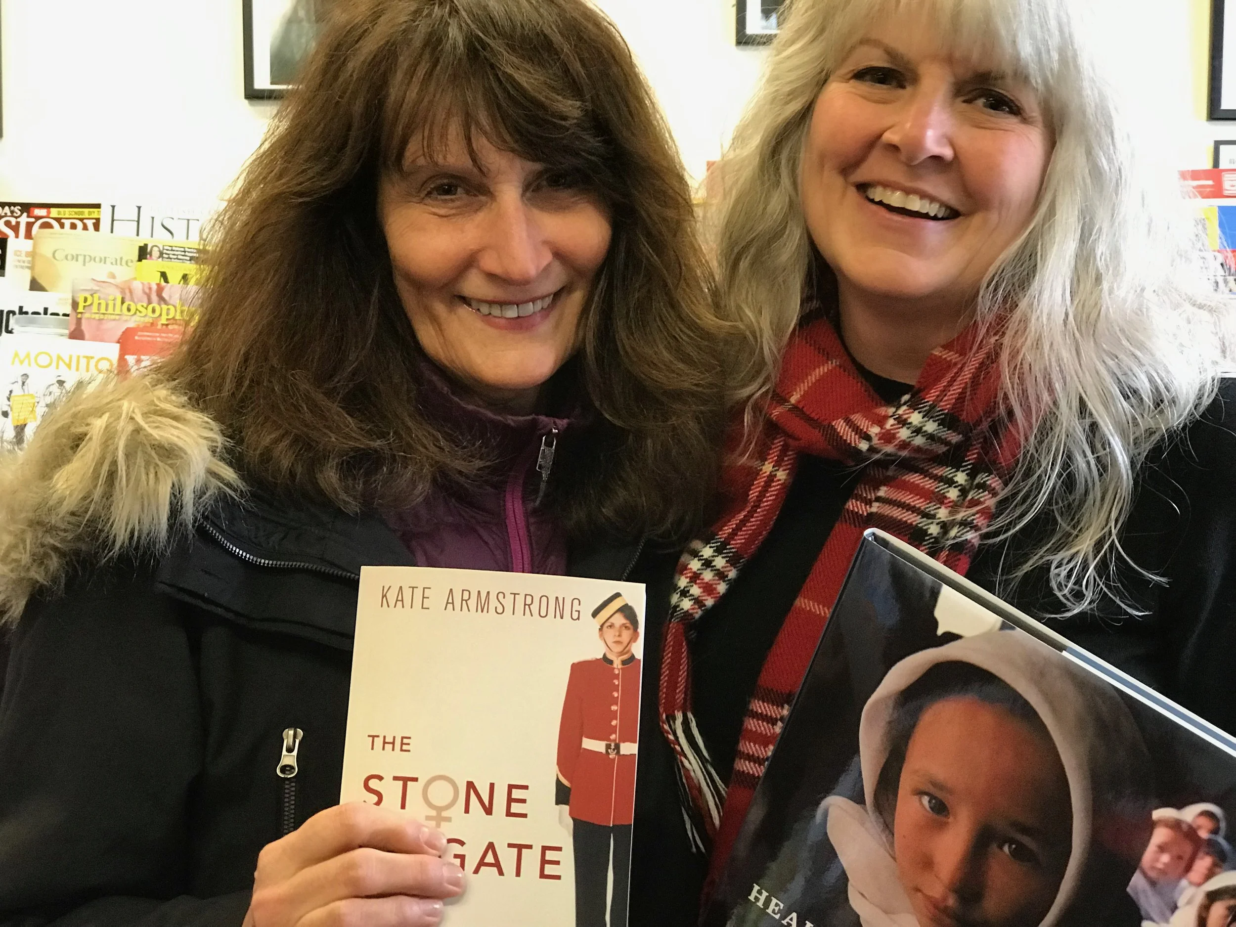 Incredible author, photographer, and friend, Judy Duchesne-Peckham came by to pick up a copy of my book and brought mea copy of her book, Healing Afghanistan, a photographic expose on her travels in support of education for the local children.