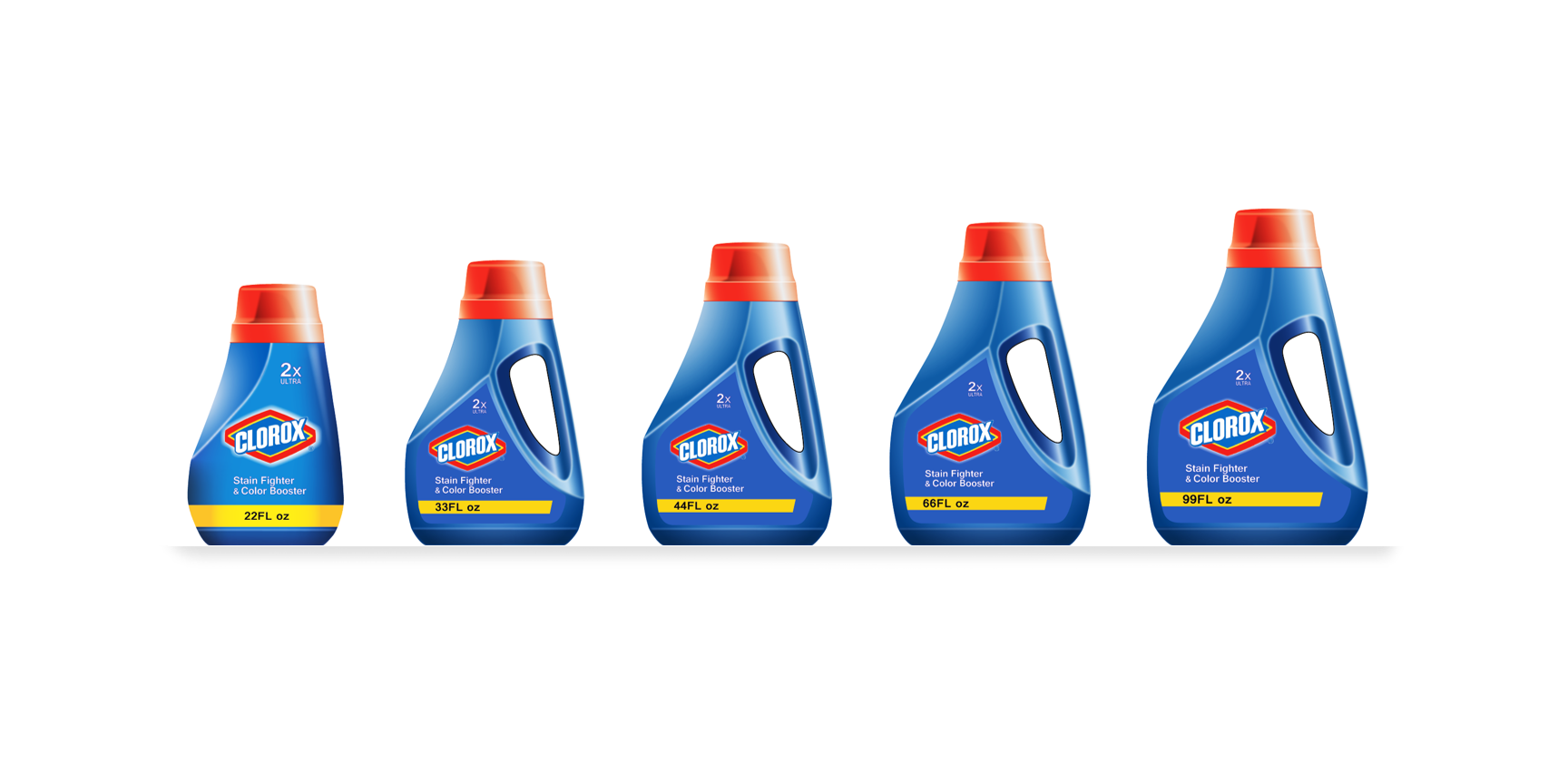 Using quick illustrations showing how the product can be transformed based on container volume while make sure the product can still be stored on a standardize store shelving system  