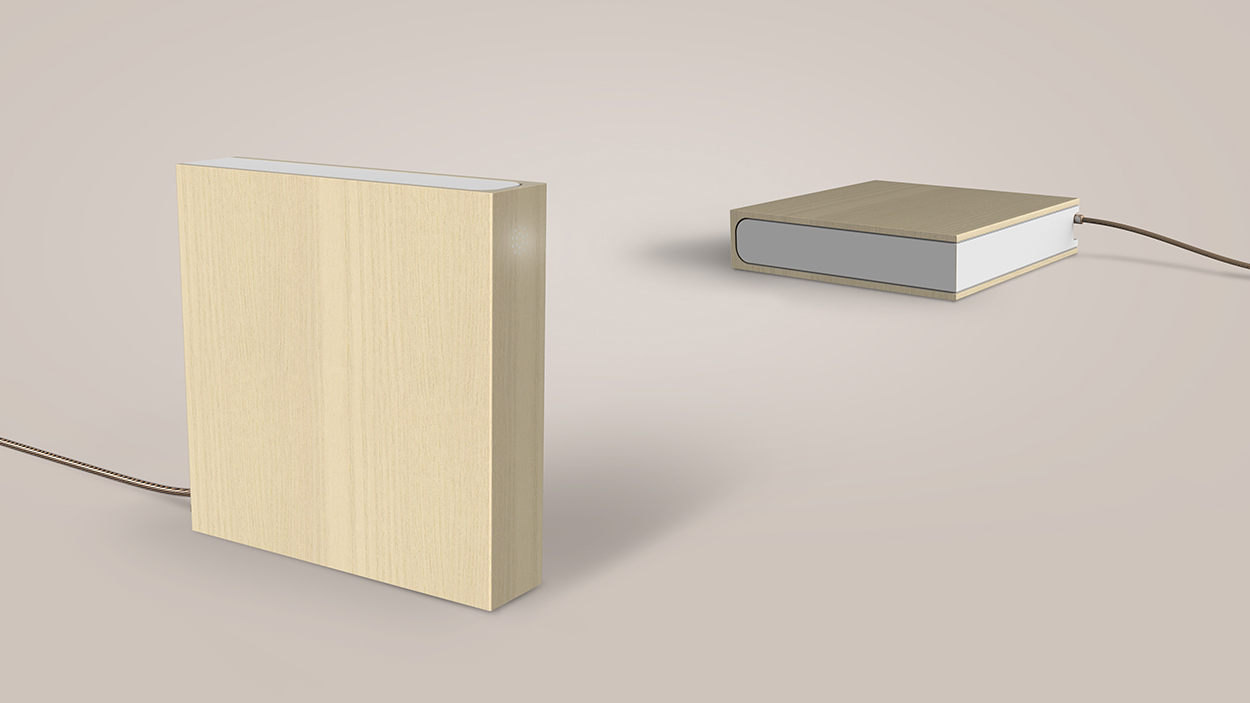 Cloud storage hard drive in the form of a book so that it can be placed along other home items 