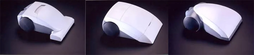 Early foam models as presented to the client.  