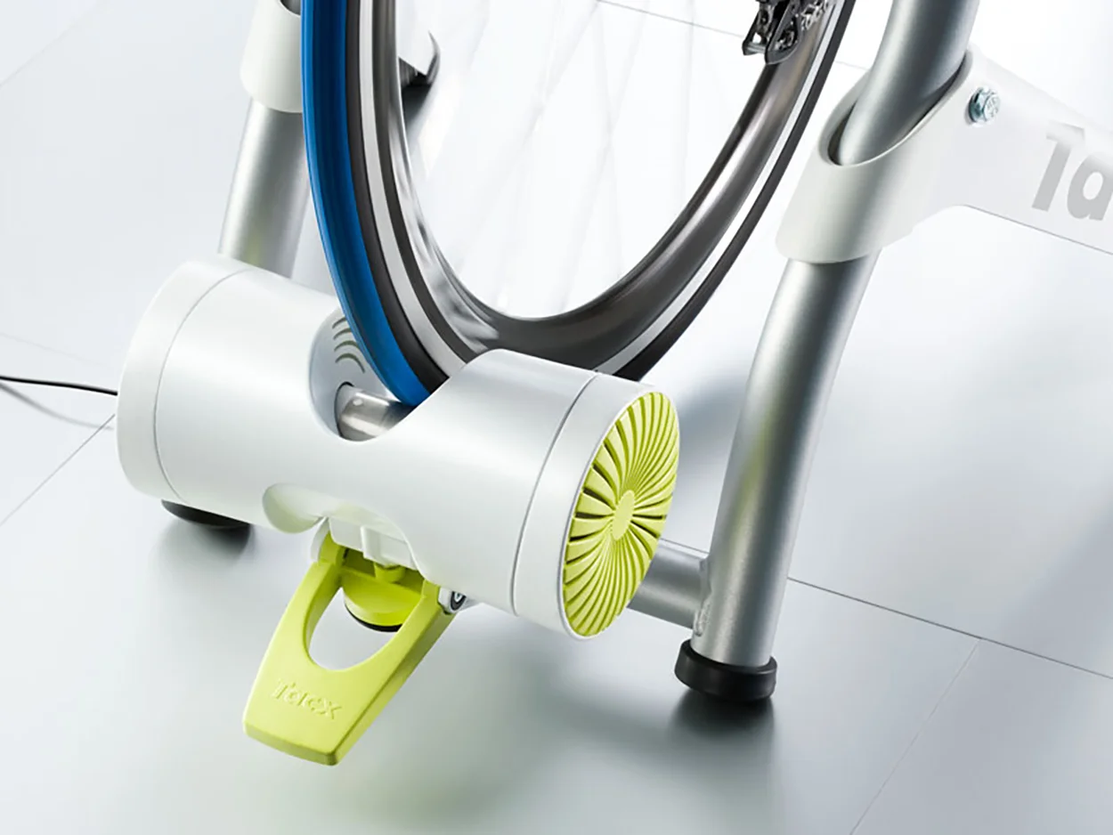  Detail of the magnetic motor that can provide negative resistance, essentially simulating the feeling that you are cycling downhill.  