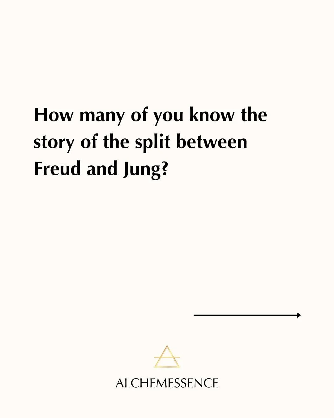 How many of you know the story of the split between Freud and Jung?

Once one of Freud&rsquo;s prize students, Carl Jung had been questioning elements of his mentor&rsquo;s philosophy for a long time.

His private journals and conversations with his 