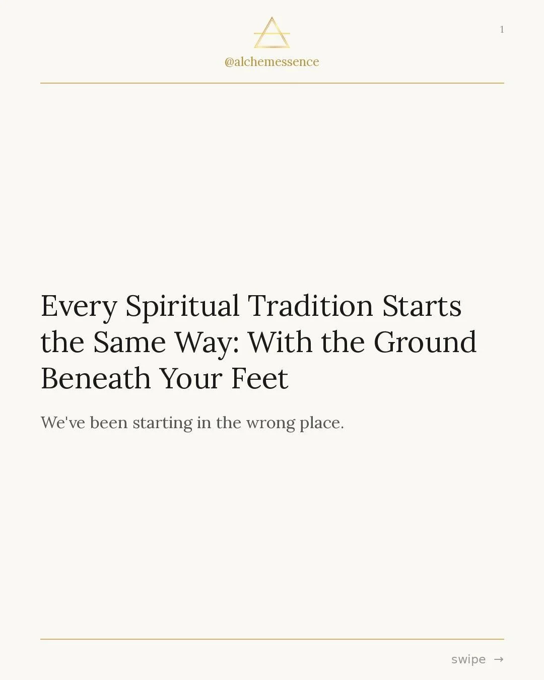 Before you journey. Before you commune with spirit. Before you open to anything vast and luminous &mdash;
 
you locate yourself. Rooted. In the actual place you live.
 
This is the sequence every uncolonized spiritual tradition has always known. We s