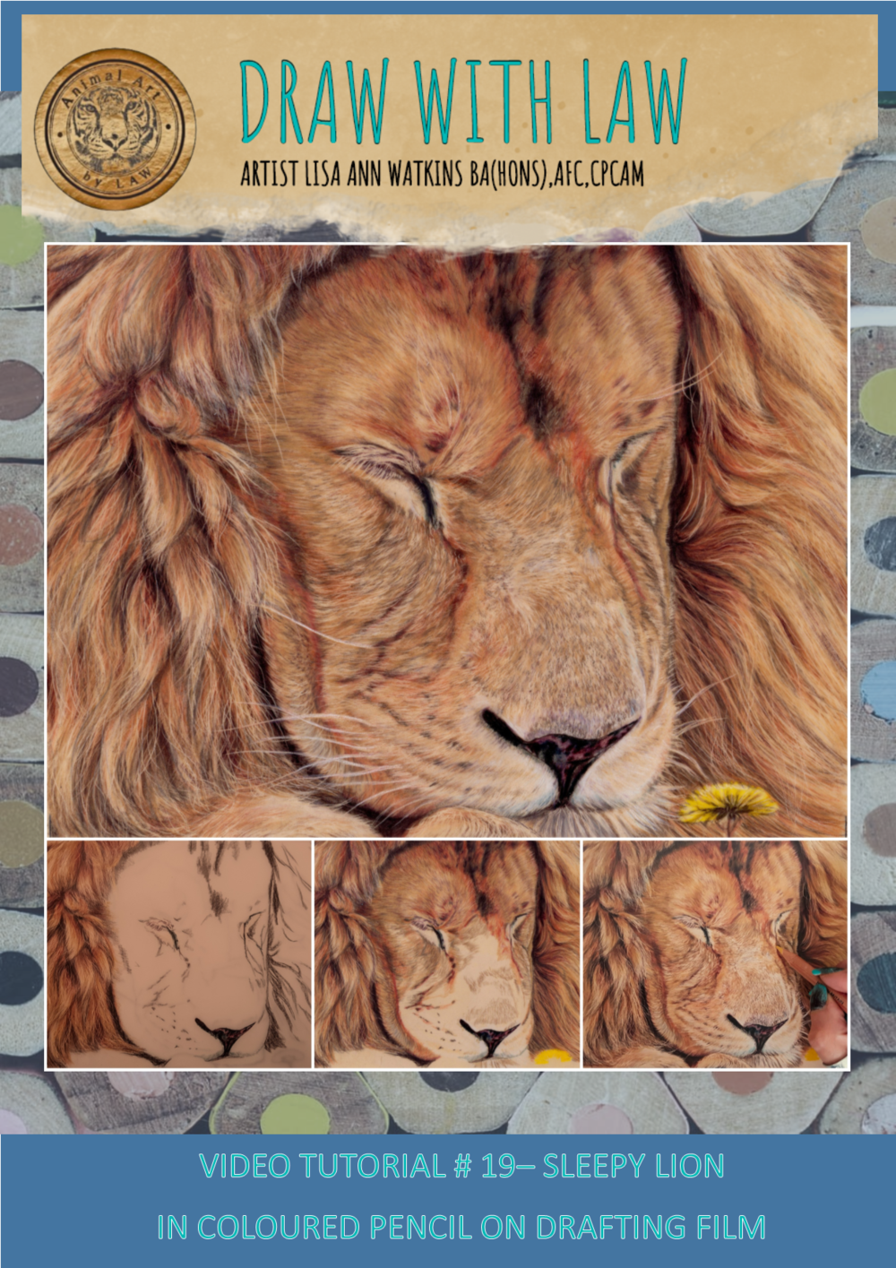 tutorial color pencil panpastel — Animal Art by LAW