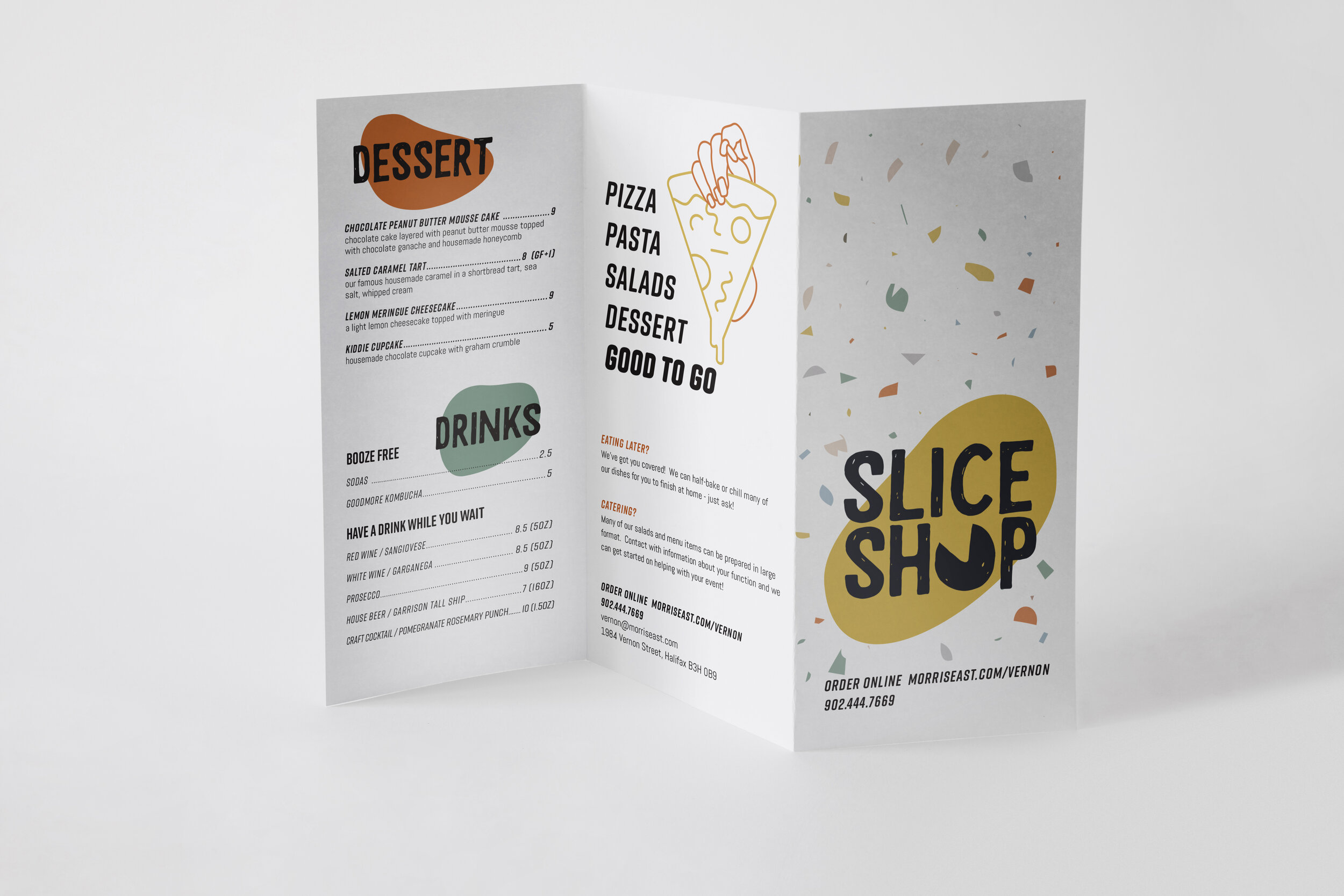 Slice Shop Menu Design