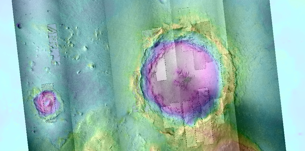 Mojave Crater with properly calibrated CTX images.