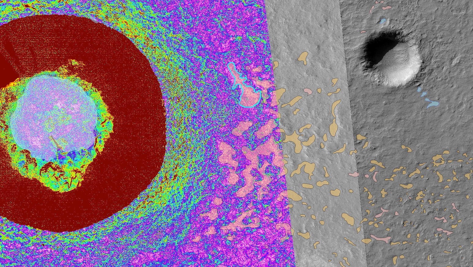 DTM Slope with mapped melt