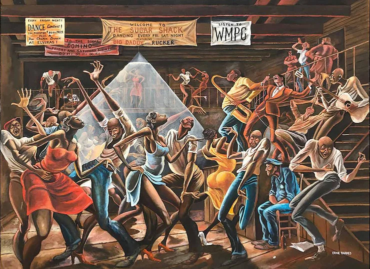 Credit: The Sugar Shack. Copyright © Ernie Barnes Family Trust