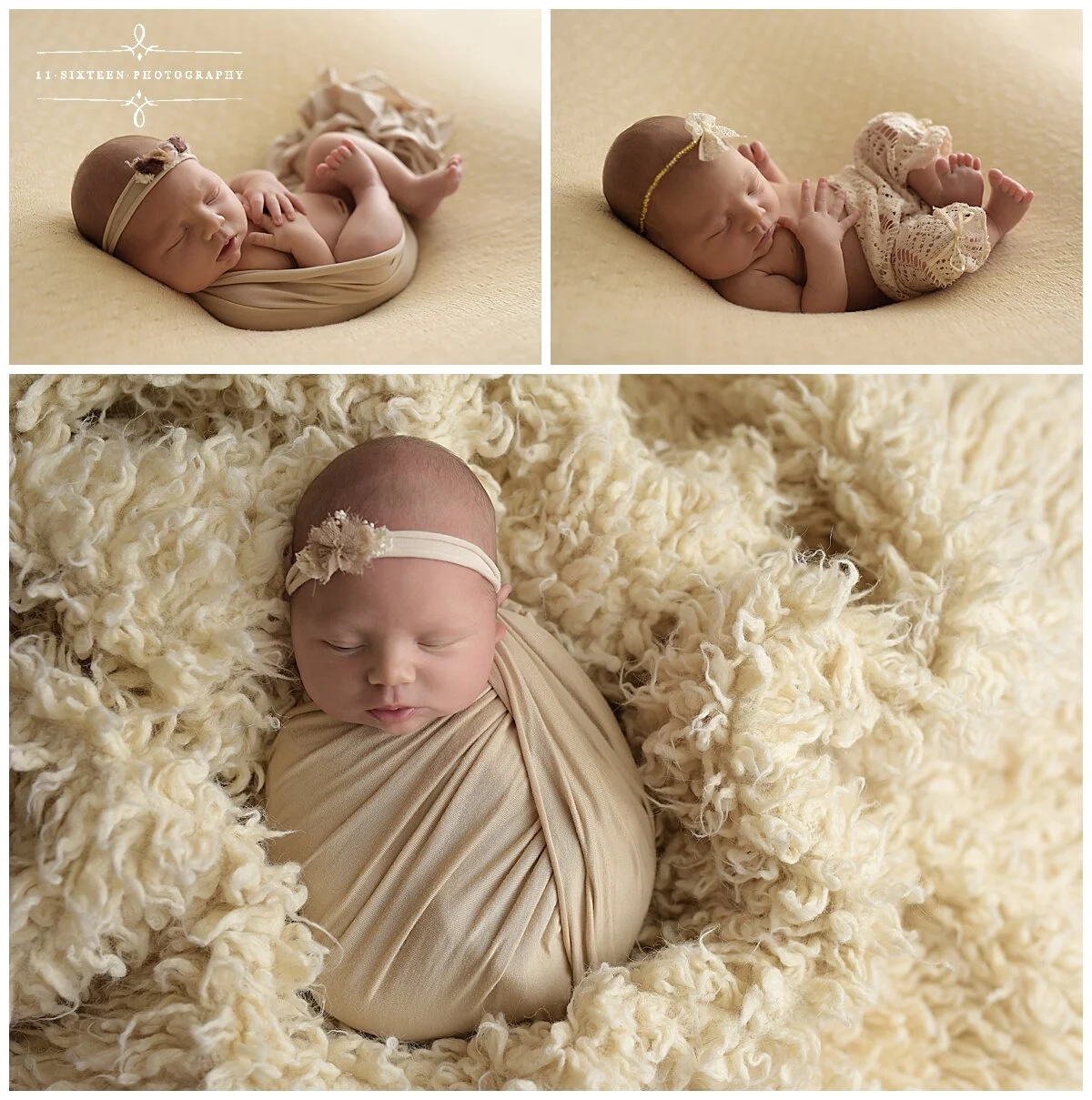 From the top Left, Right, Bottom: Wrapped, Huck-Finn, Flokati