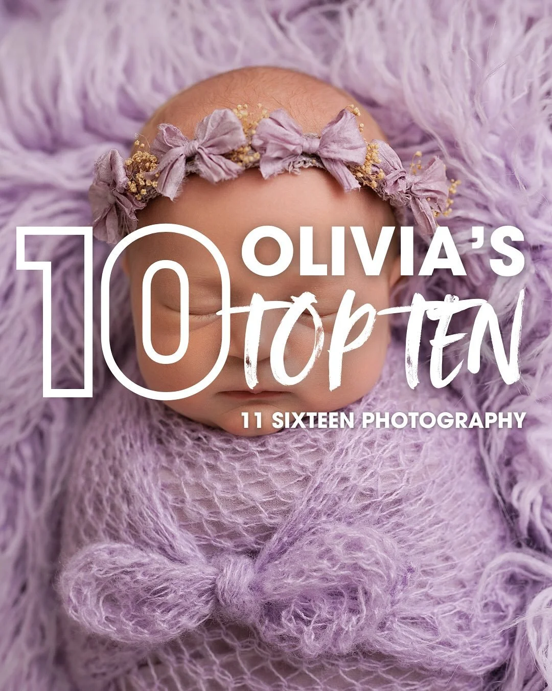 Purple and green and cream - what a beautiful combination for a newborn session!