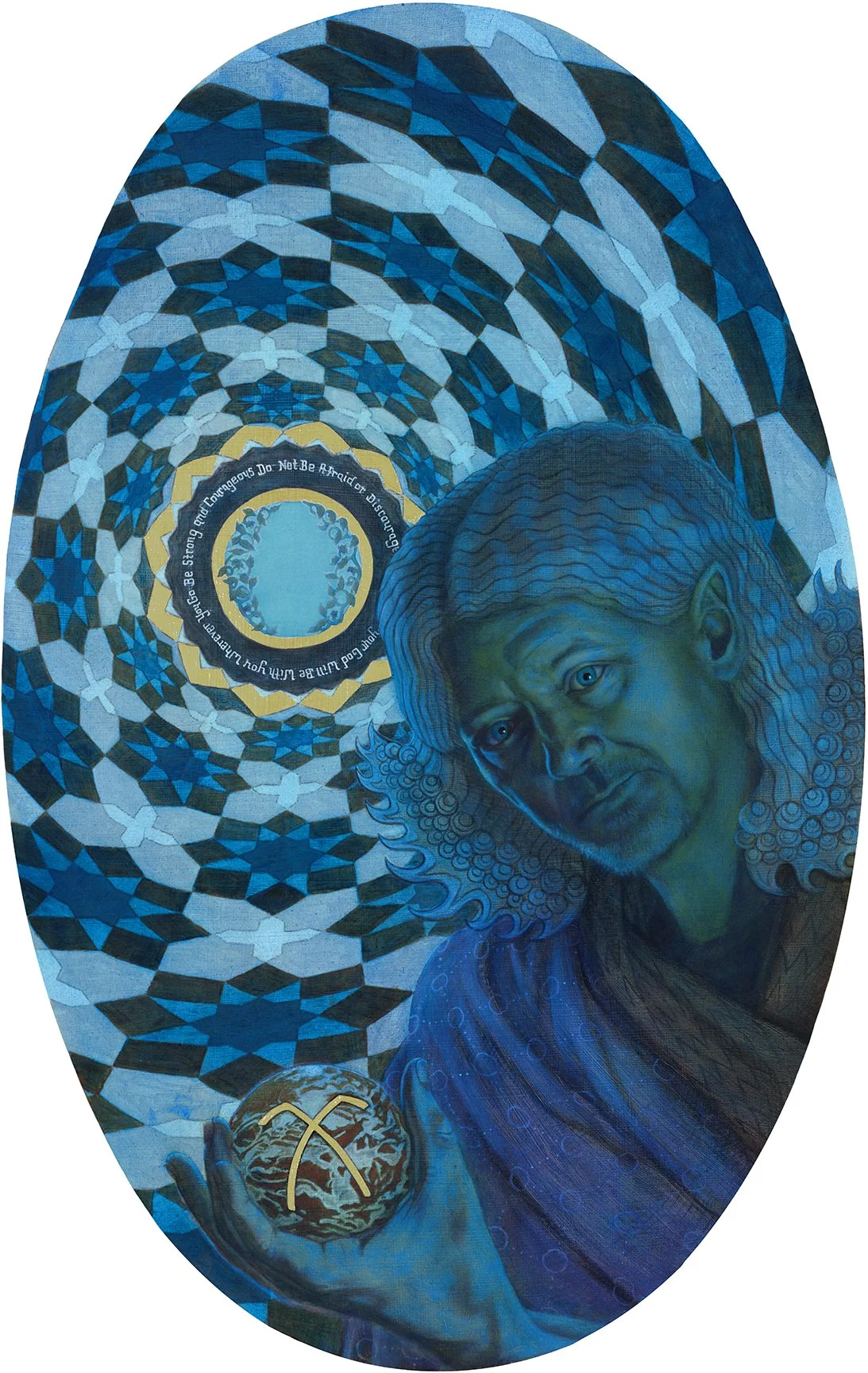 "Gabriel", Acrylic on wood panel, 16x24 inches, 2026