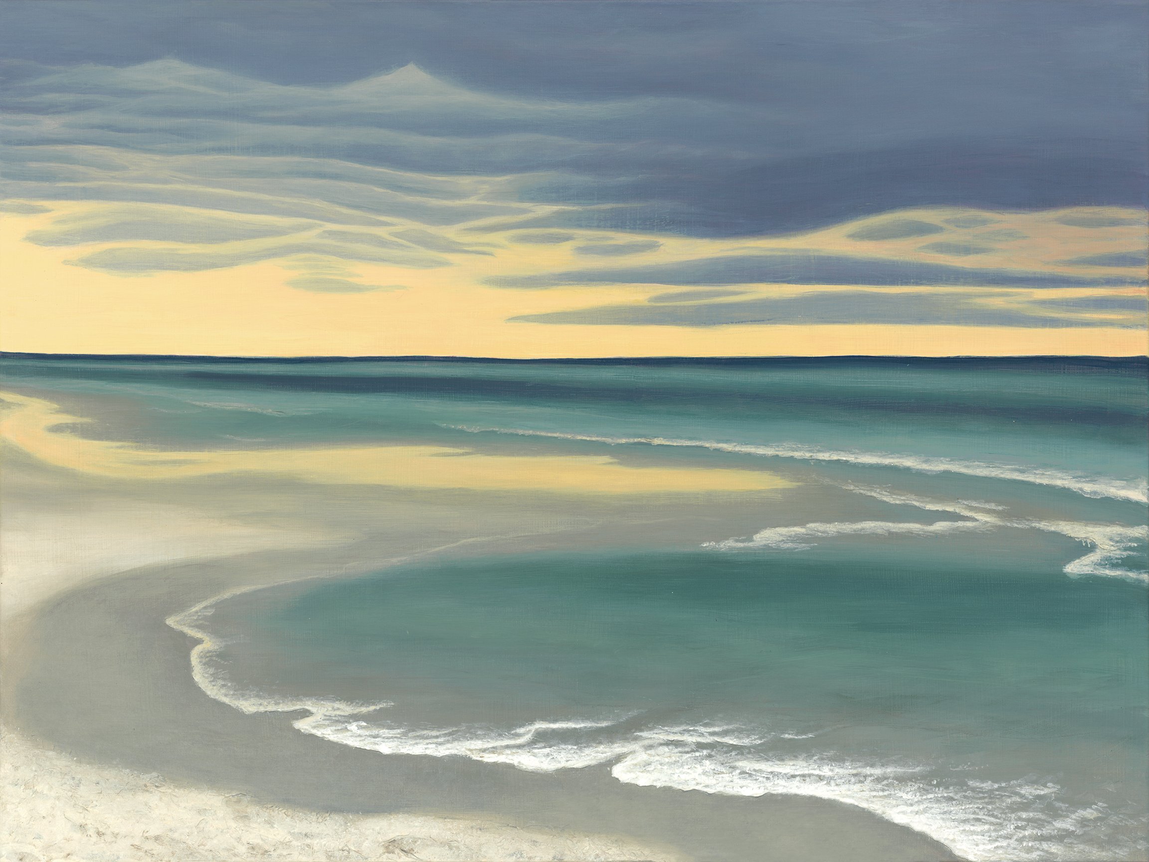 Beach Sunrise, Acrylic on canvas, 36x 48 inches