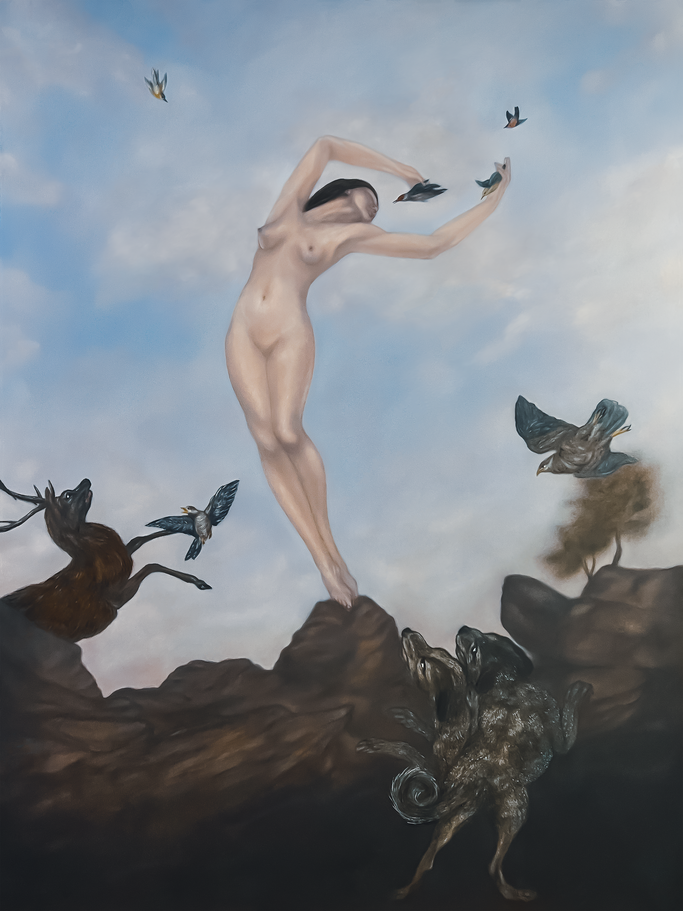 oil on panel