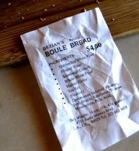Bezian’s Bakery Boule Bread Ingredients