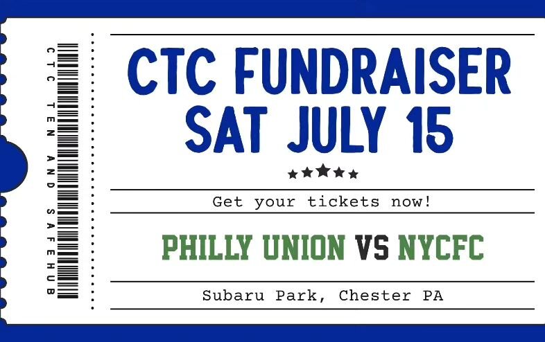 Join CTCTen at the Philadelphia Union on July 15th! Tailgate with food, drinks and other prizes starts at 4:30.

Buy tickets at our website (link in profile):

https://ctcten.org/union-game-event