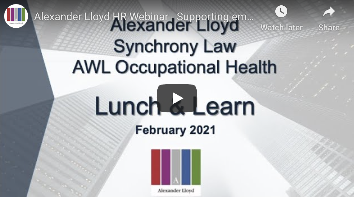 Supporting employee mental health during the pandemic and lockdown