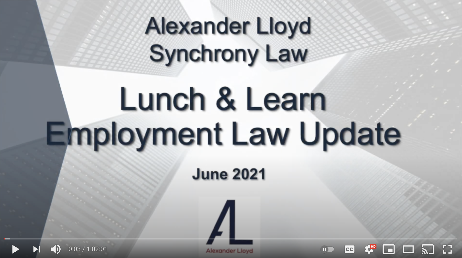 Employment law update webinar