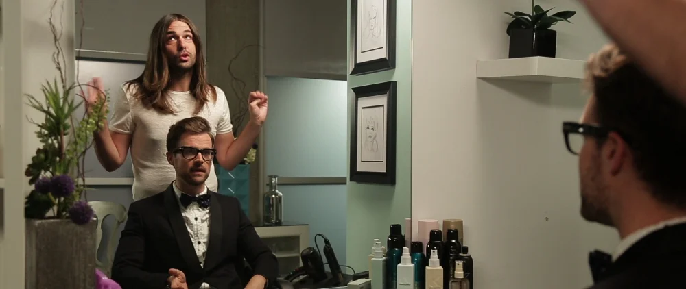 Jonathan Van Ness &amp; Brad Goreski in Gay Of Thrones. Image via funnyordie.com