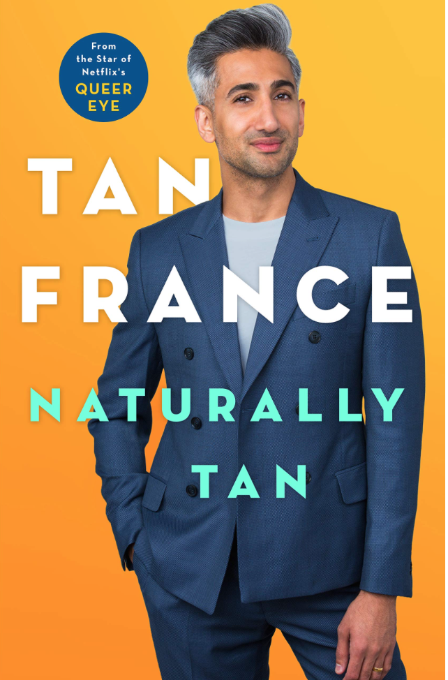 The cover of France’s First tome, Naturally Tan: A Memoir image via Amazon