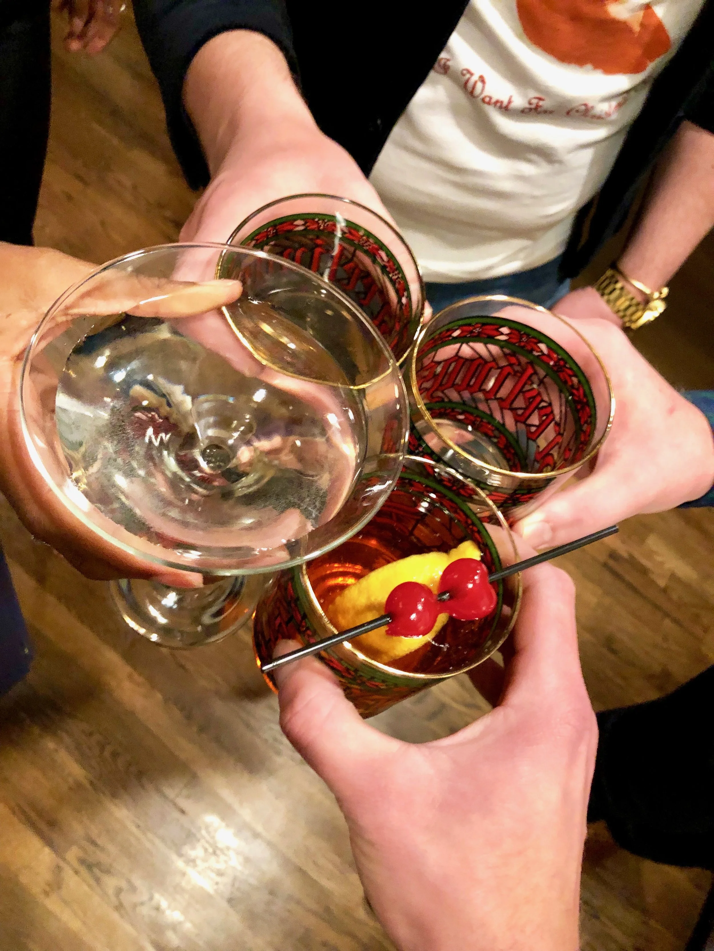 We did it! These cocktails were the perfect opening act to a fantastic Holiday evening!!