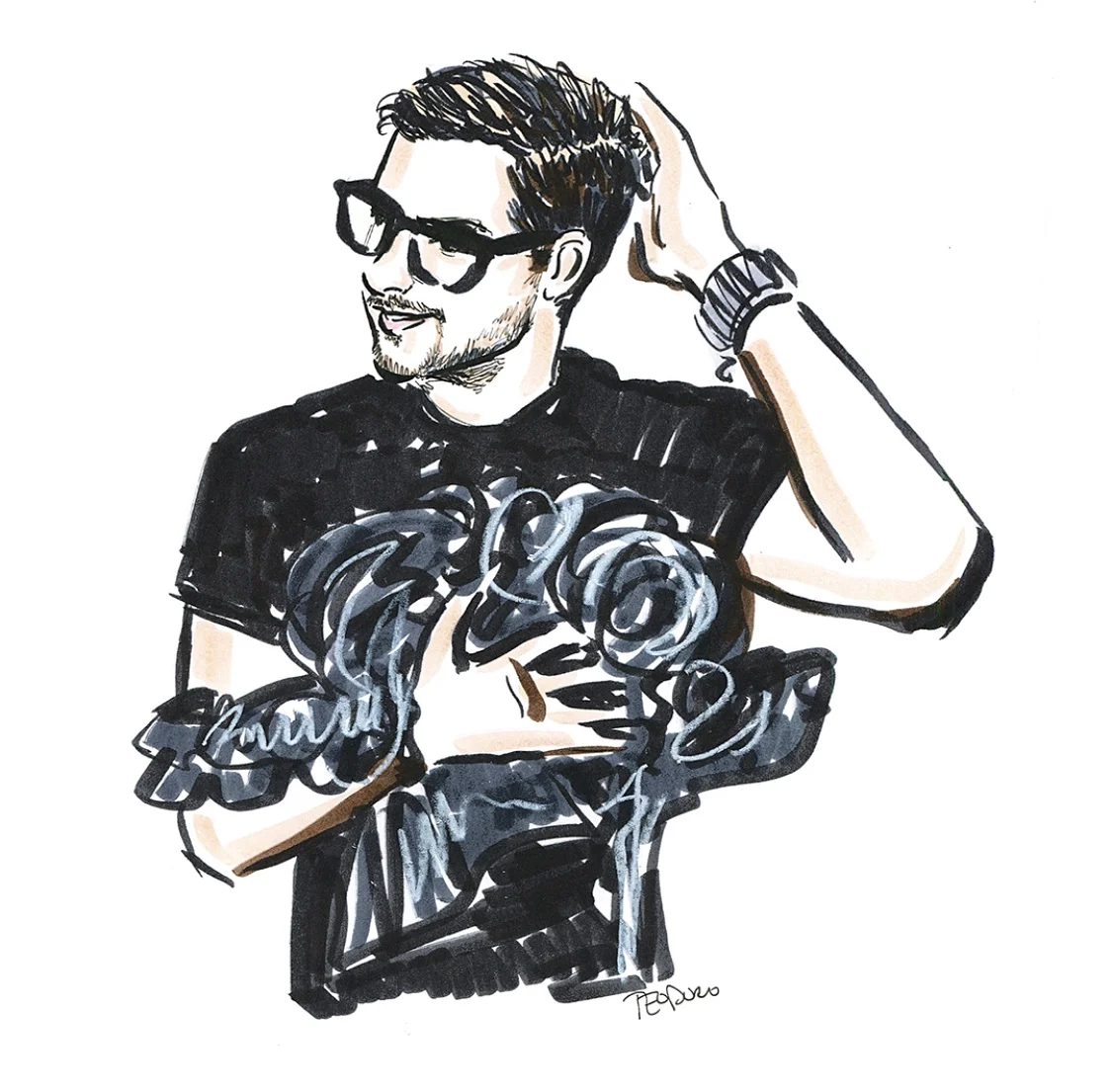 Corseted. Art by Justin Teodoro