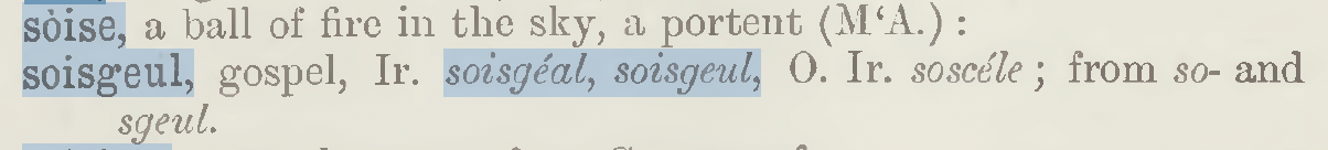 Etymological Dictionary of the Gaelic Language 1896