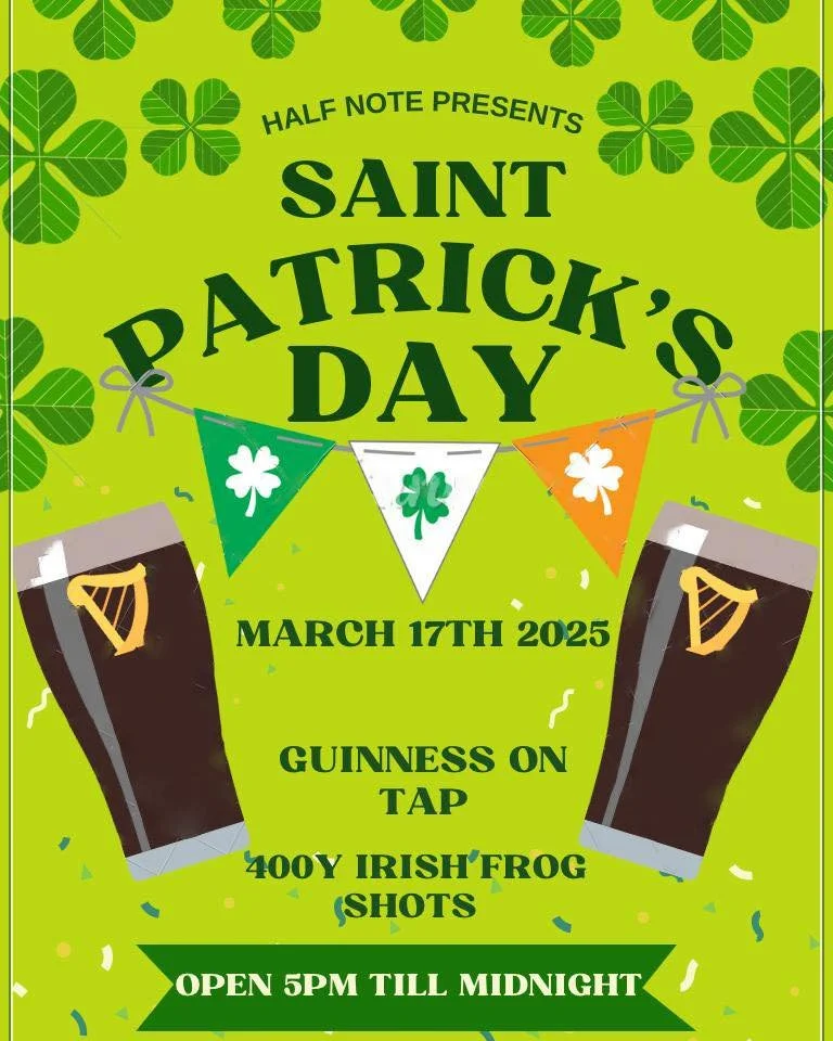 ☘️🇮🇪 Monday March 17th 🇮🇪☘️
We’ve got Guinness, need I say more?