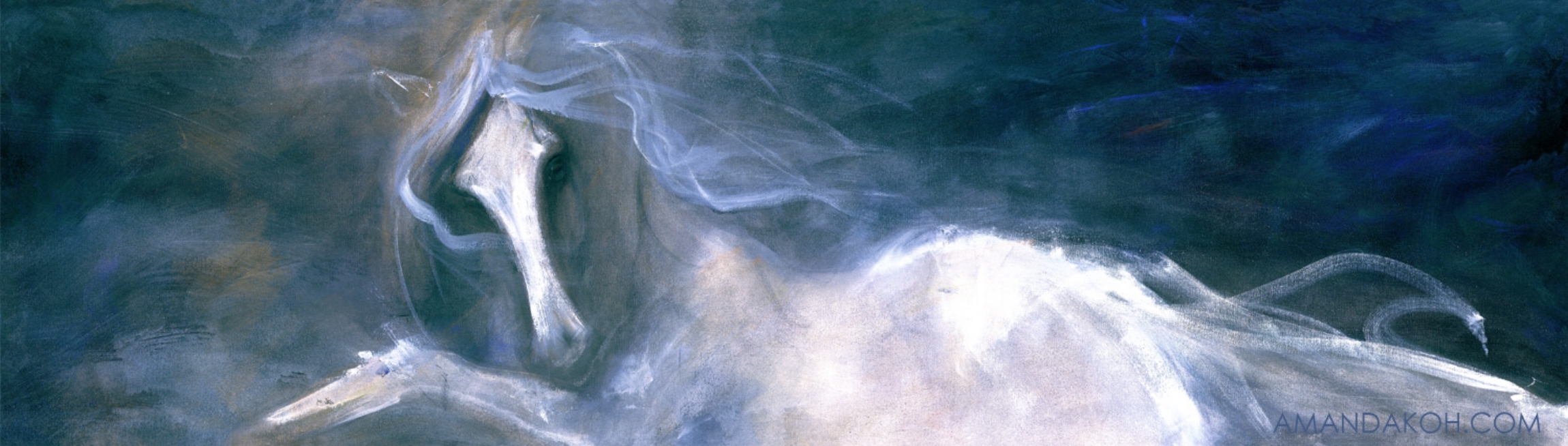 Spirit Rising (1999) - Acrylic on Canvas 24"x84"