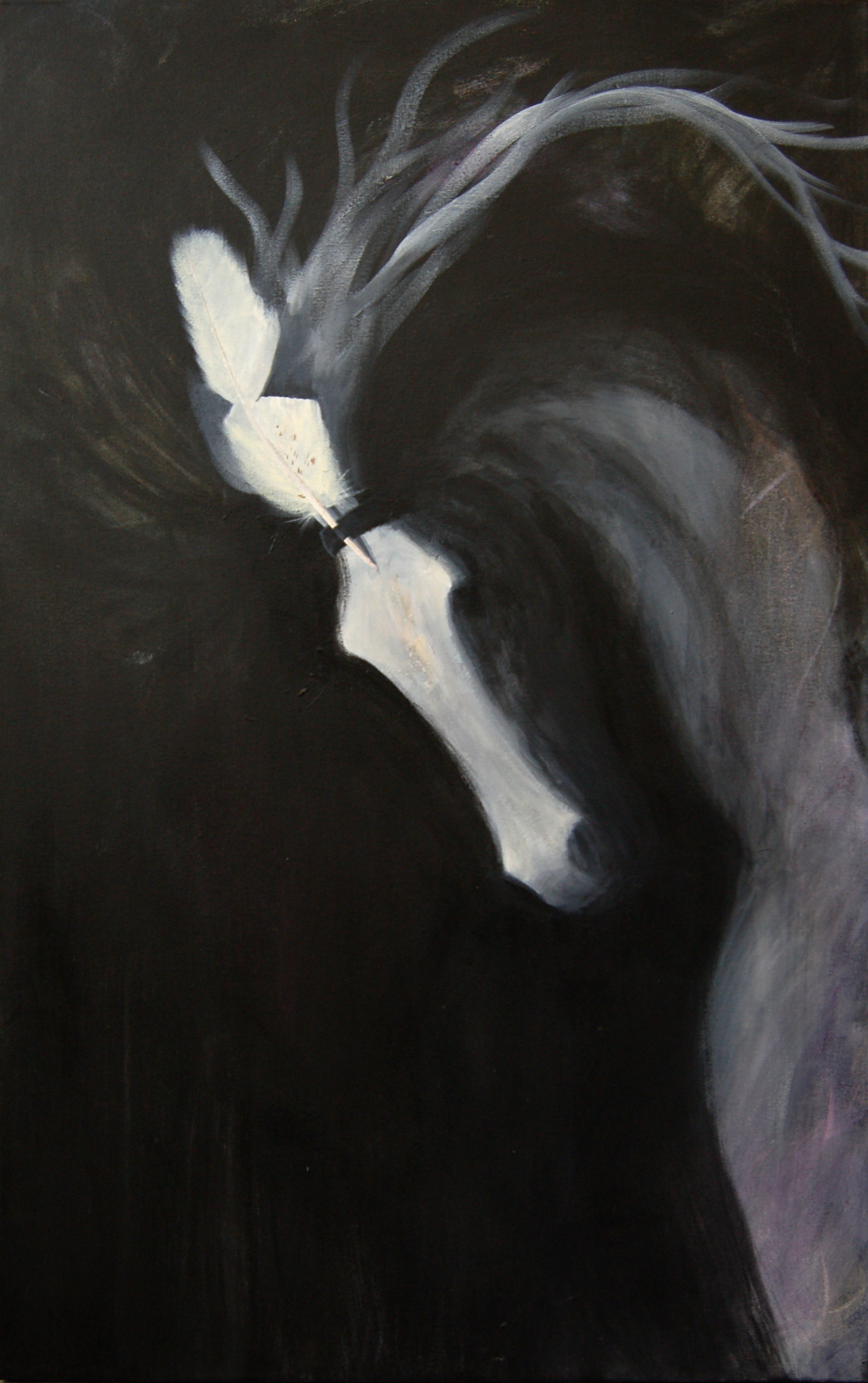 Eagle Spirit (2005) - Acrylic on Canvas 48'x30"