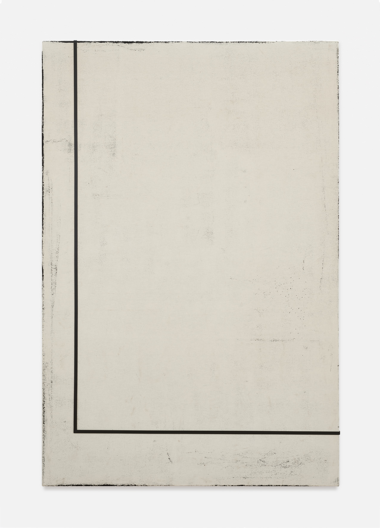 Noon II | 2018 | Öl, Staub und Metall auf Leinwand | 210 x 140 cm | ©GALERIE ALBER