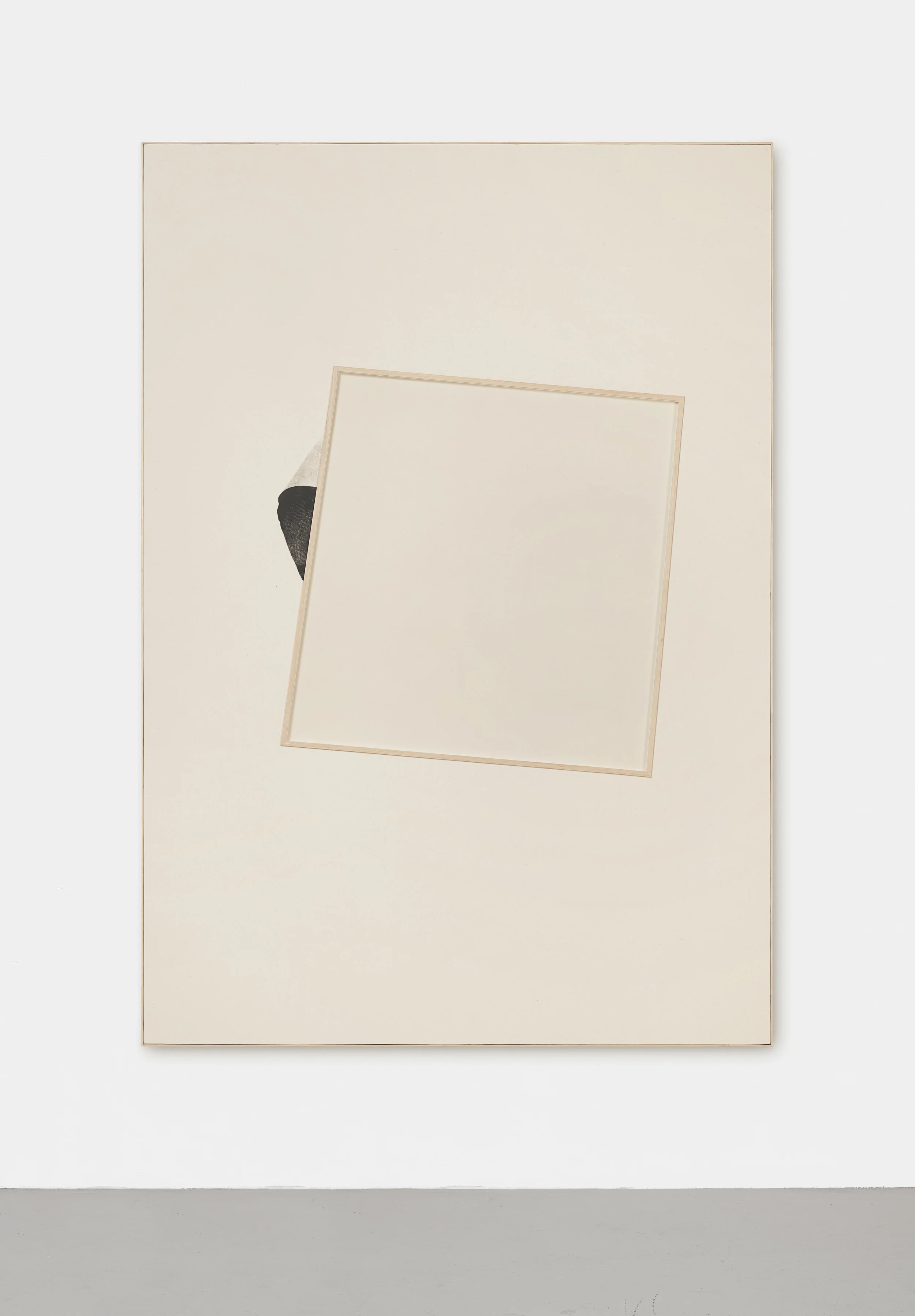 Le soleil se lève derrière l’abstraction, VI | 2015 | Gouache Siebdruck, Leinen hinter Glas, Künstlerrahmung | 200 x 140 x 4.5 cm | ©GALERIE ALBER