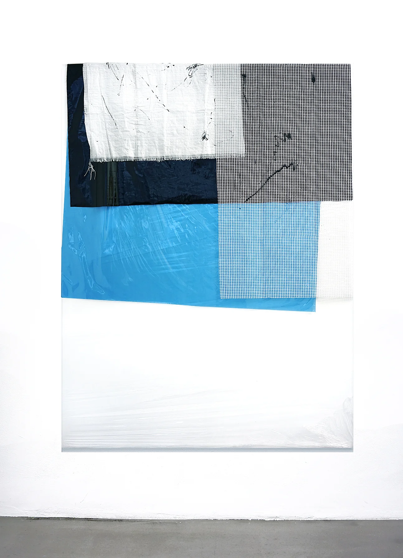 190201 | 2016 | Acryl, Lack, Sprühfarbe, PE Folie auf Leinwand | 200 x 150 cm | ©GALERIE ALBER