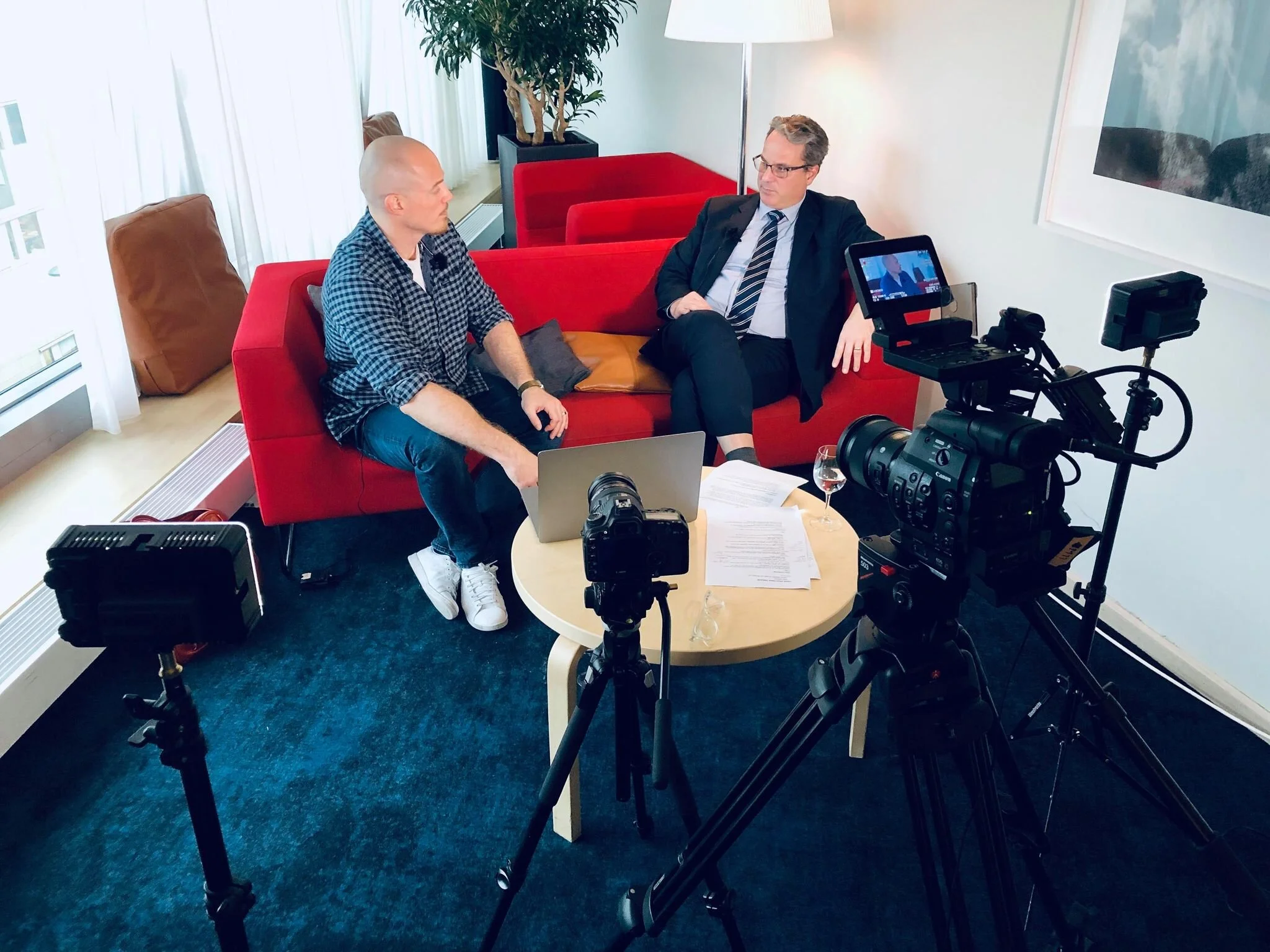 Inspelning för nya webbutbildningar