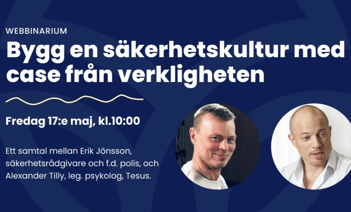 Gratis webbinarium: Bygg säkerhetskultur