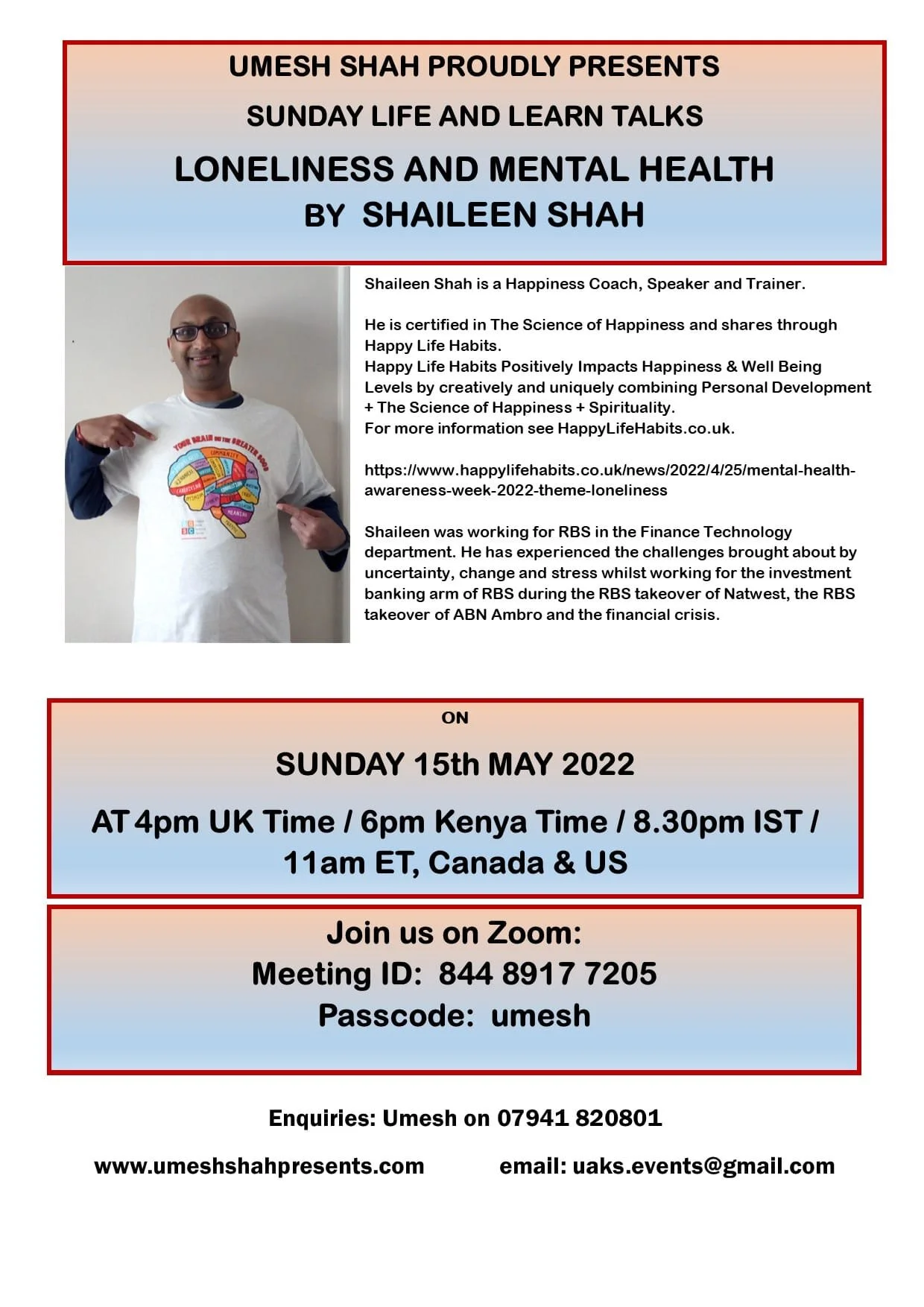 Mental Health Awareness Week : Mental Health and Loneliness