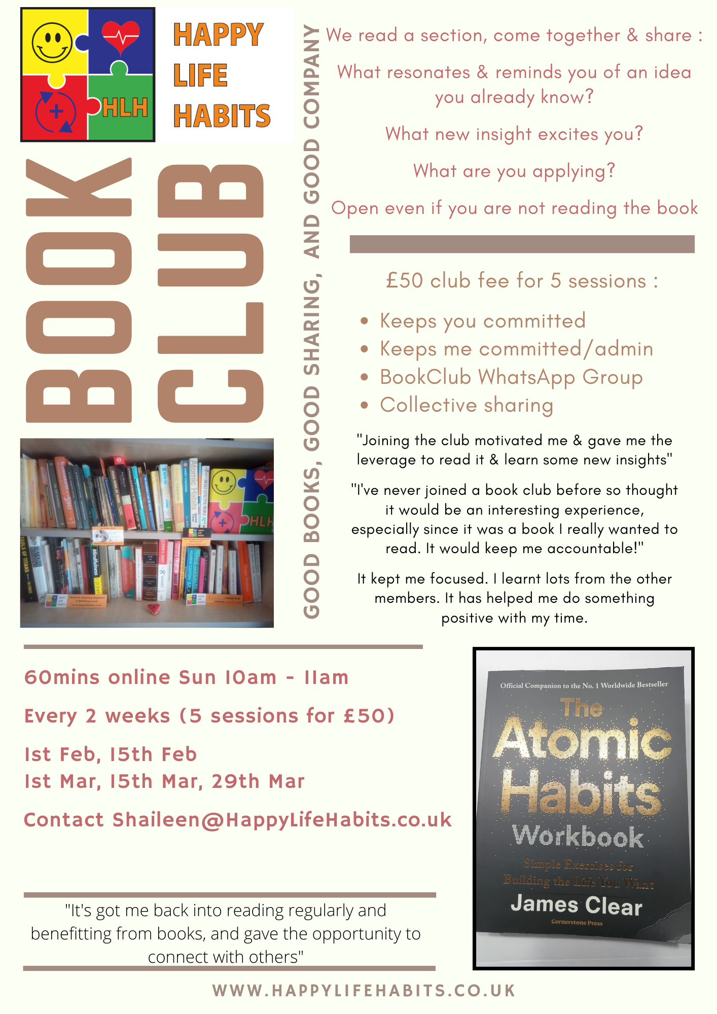 HLH Book Club 2026 : The Atomic Habits Workbook